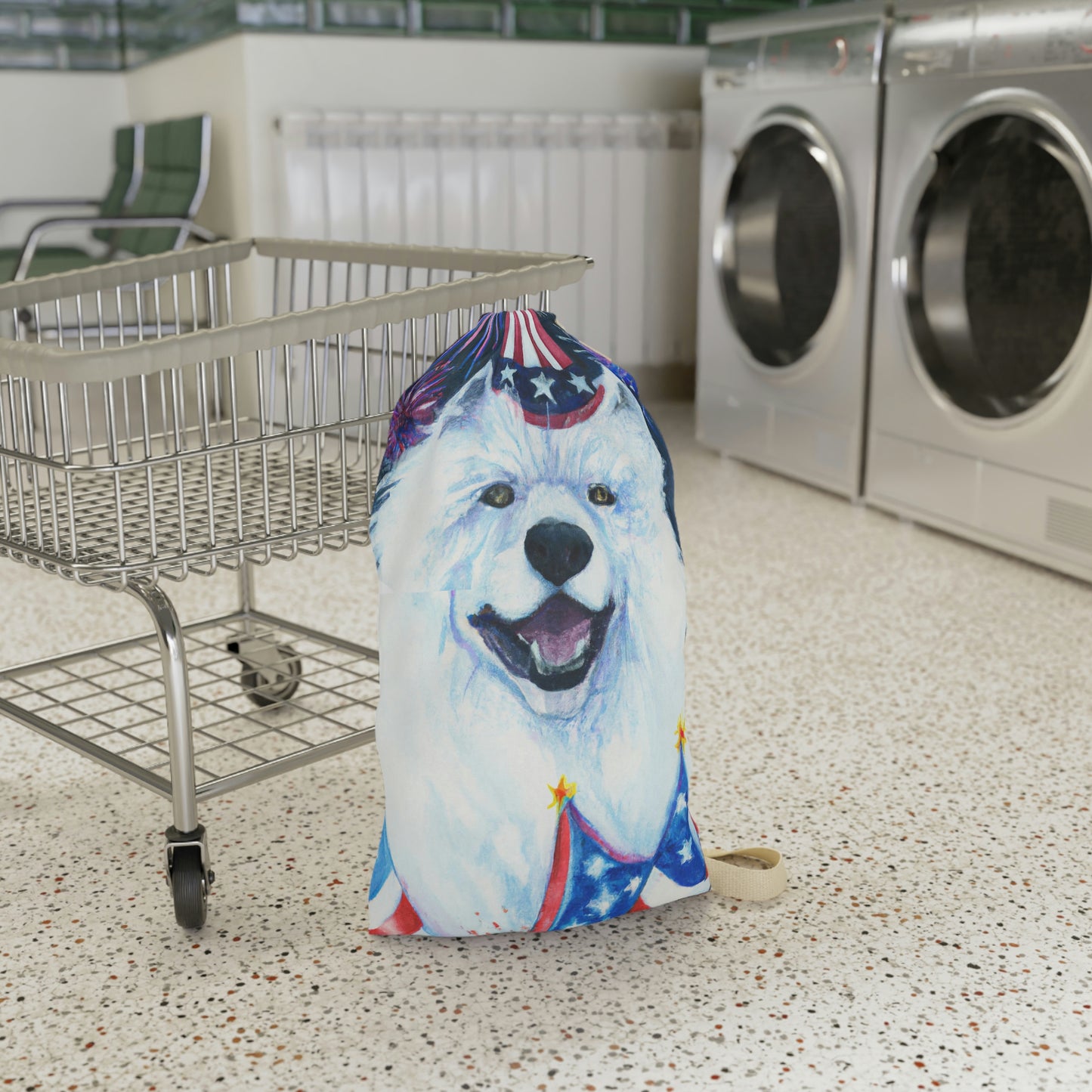 Uncle "Sam Samoyed" Laundry Bag