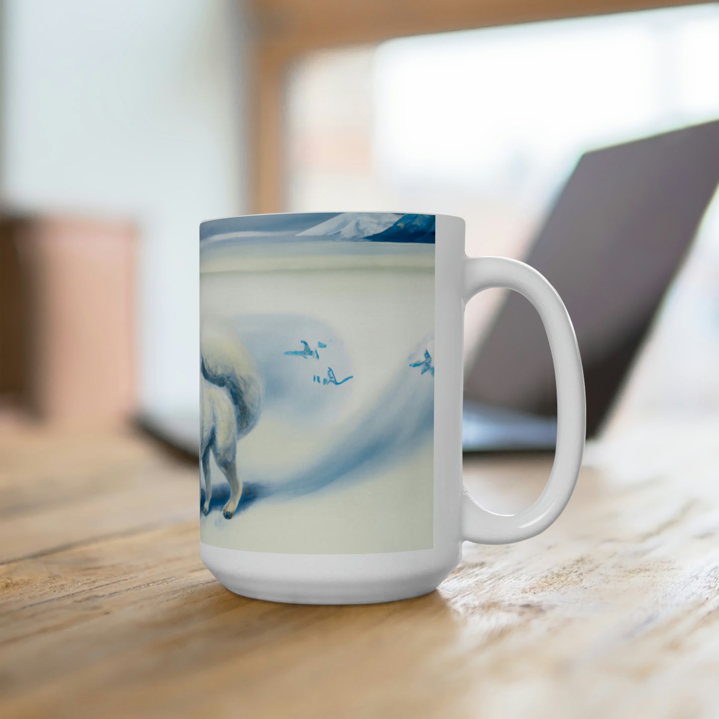 Samoyed Pack Run Ceramic Mug 15oz