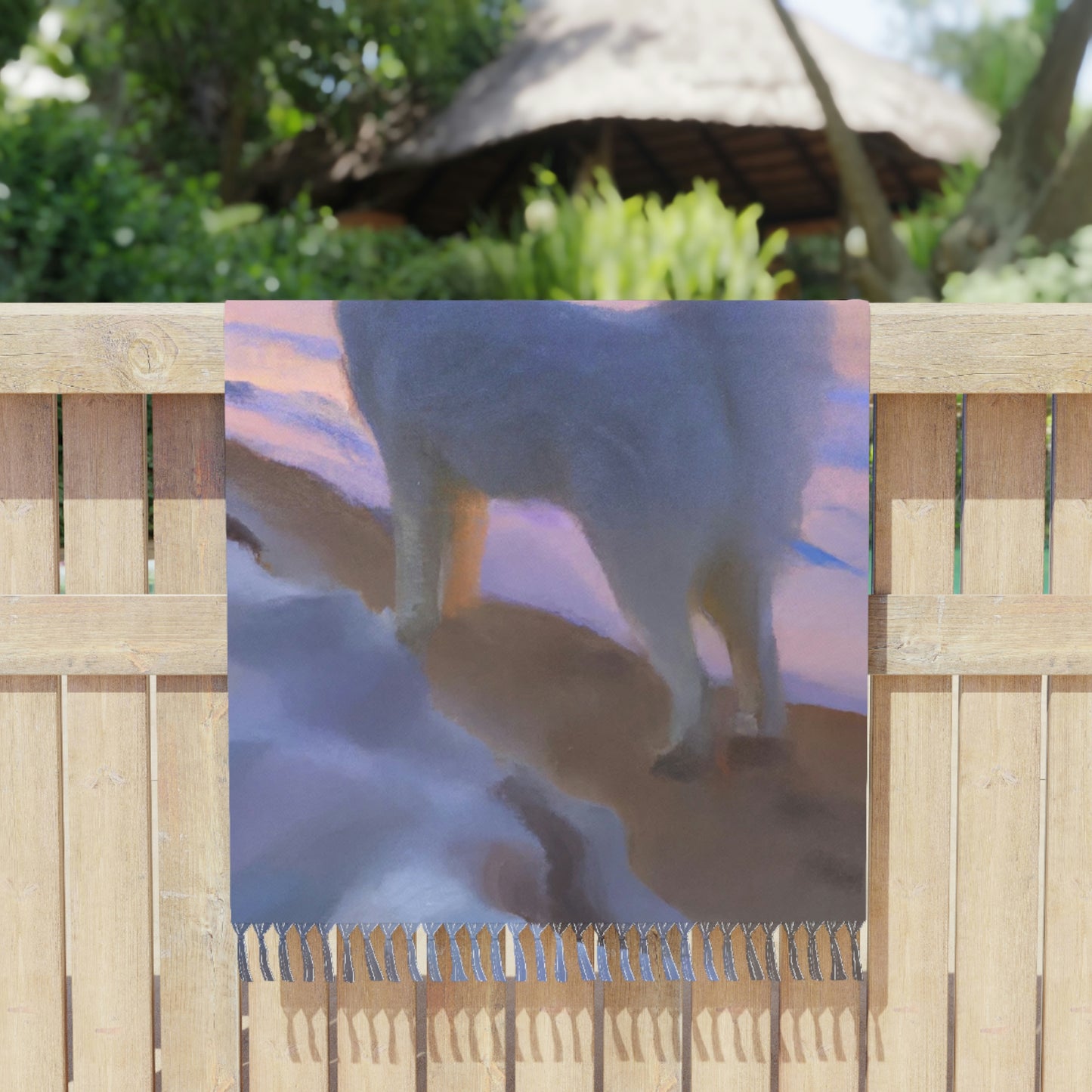 Samoyed Sunset Boho Beach Cloth