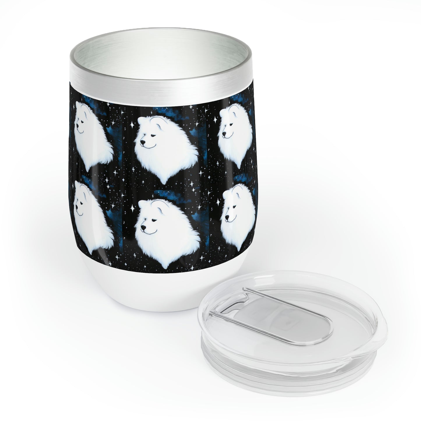 Twinkle Twinkle Little Samoyed Chill Wine Tumbler