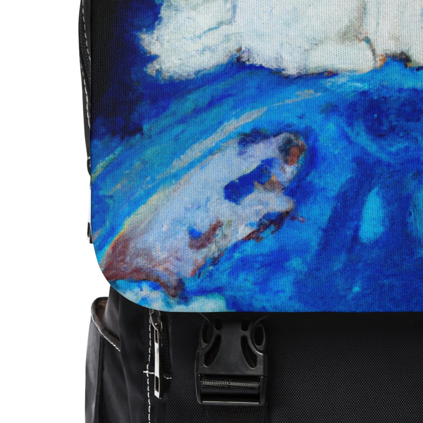 Small Samoyed on Top of the World Backpack