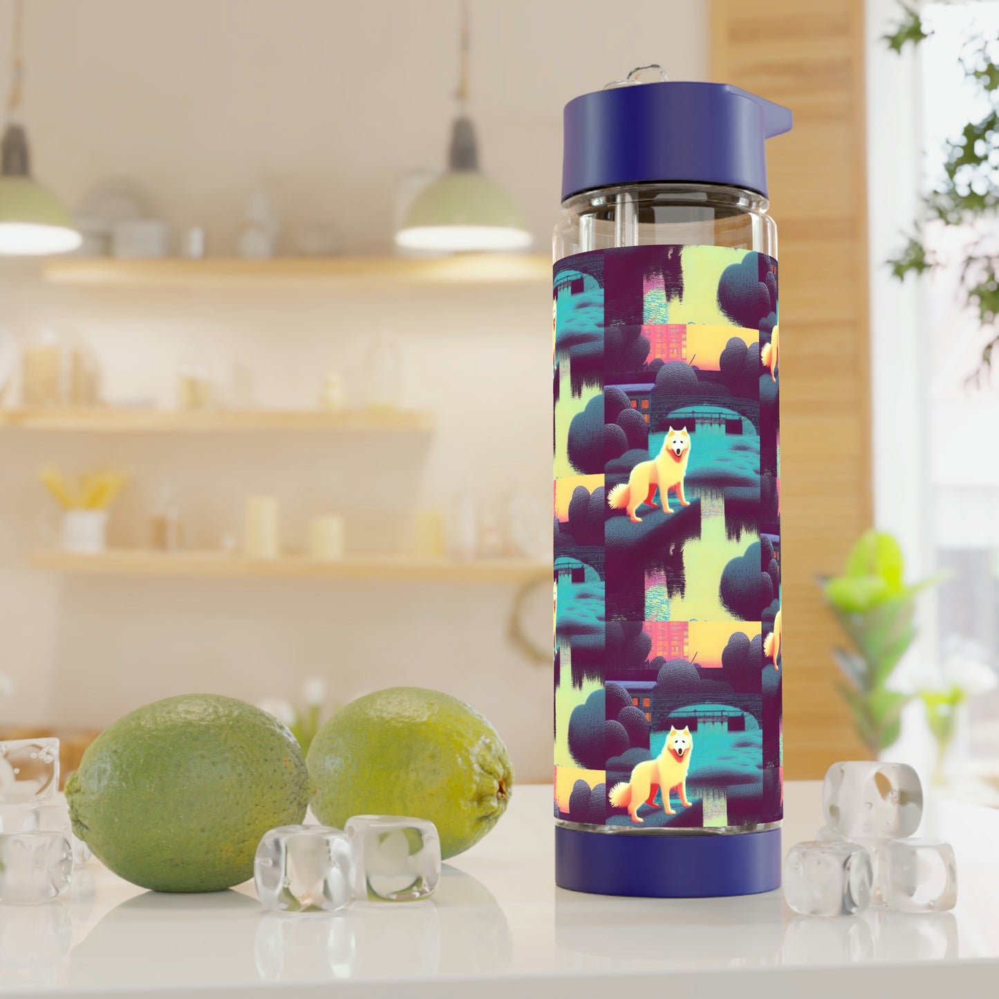 Park Picnic Samoyed Infuser Water Bottle