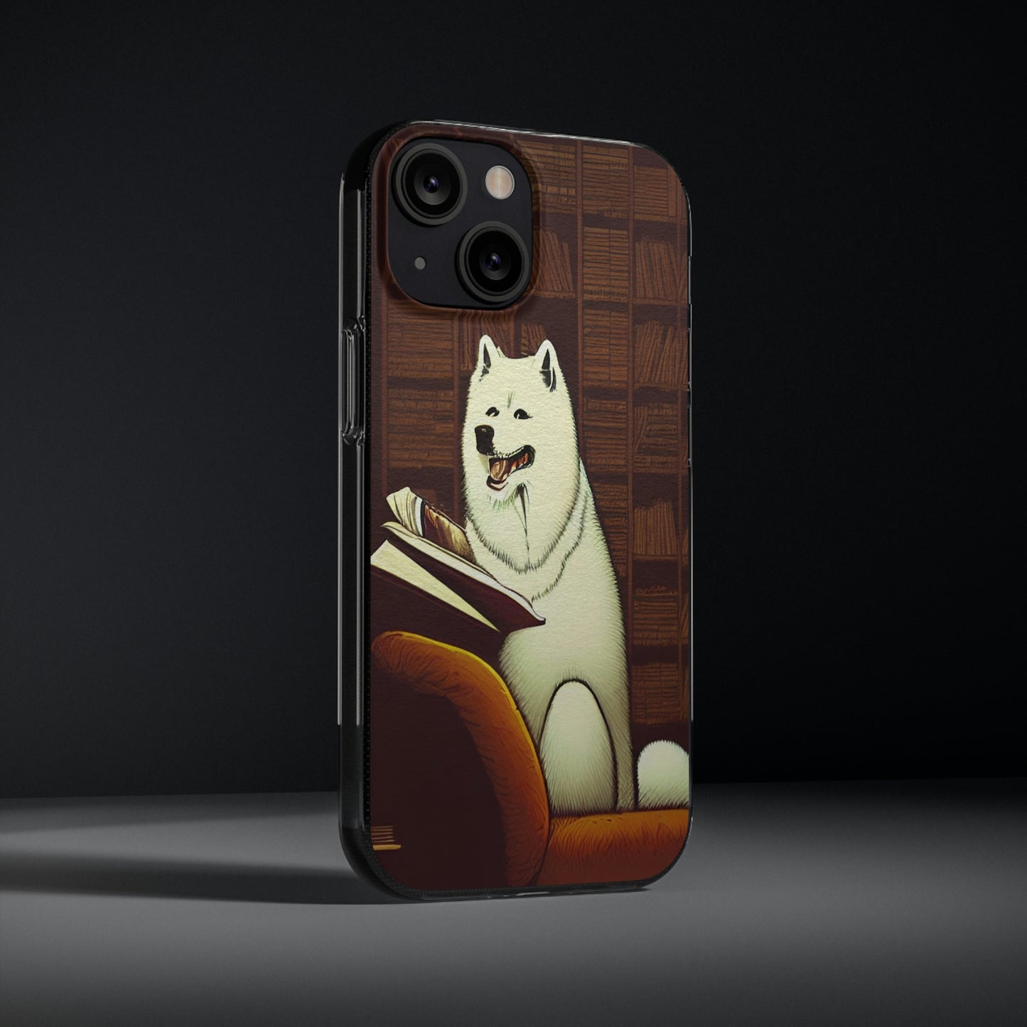 Library Samoyed Soft Phone Cases