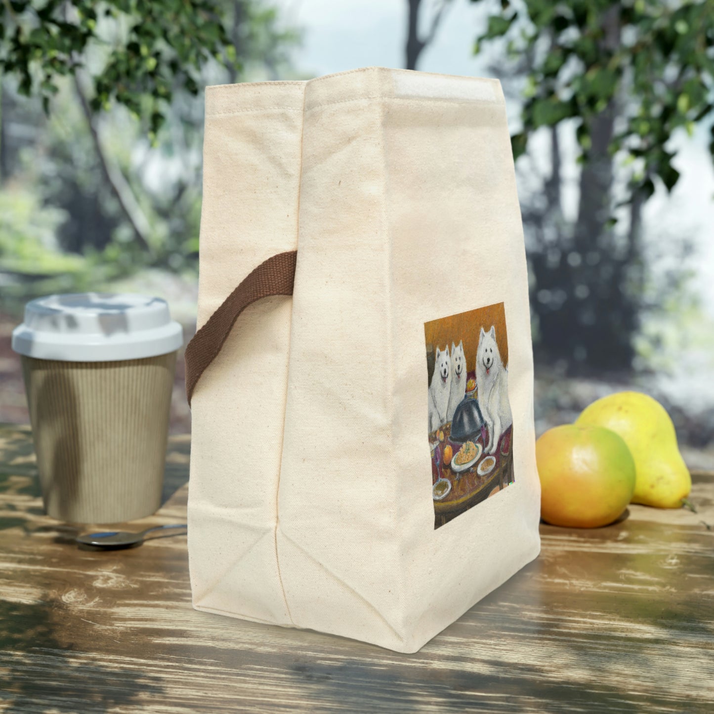 Samoyed Feast Canvas Lunch Bag