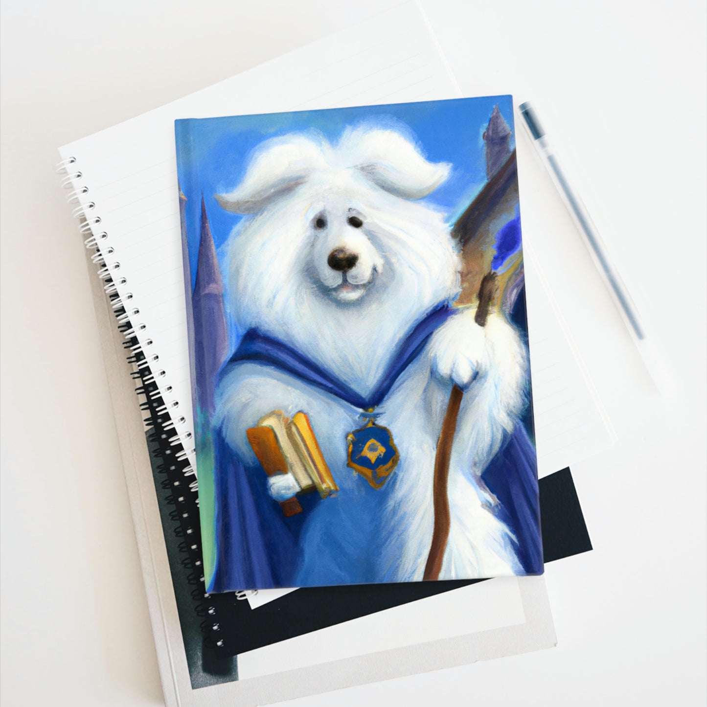 Magic Sorcery Samoyed Journal - Blank