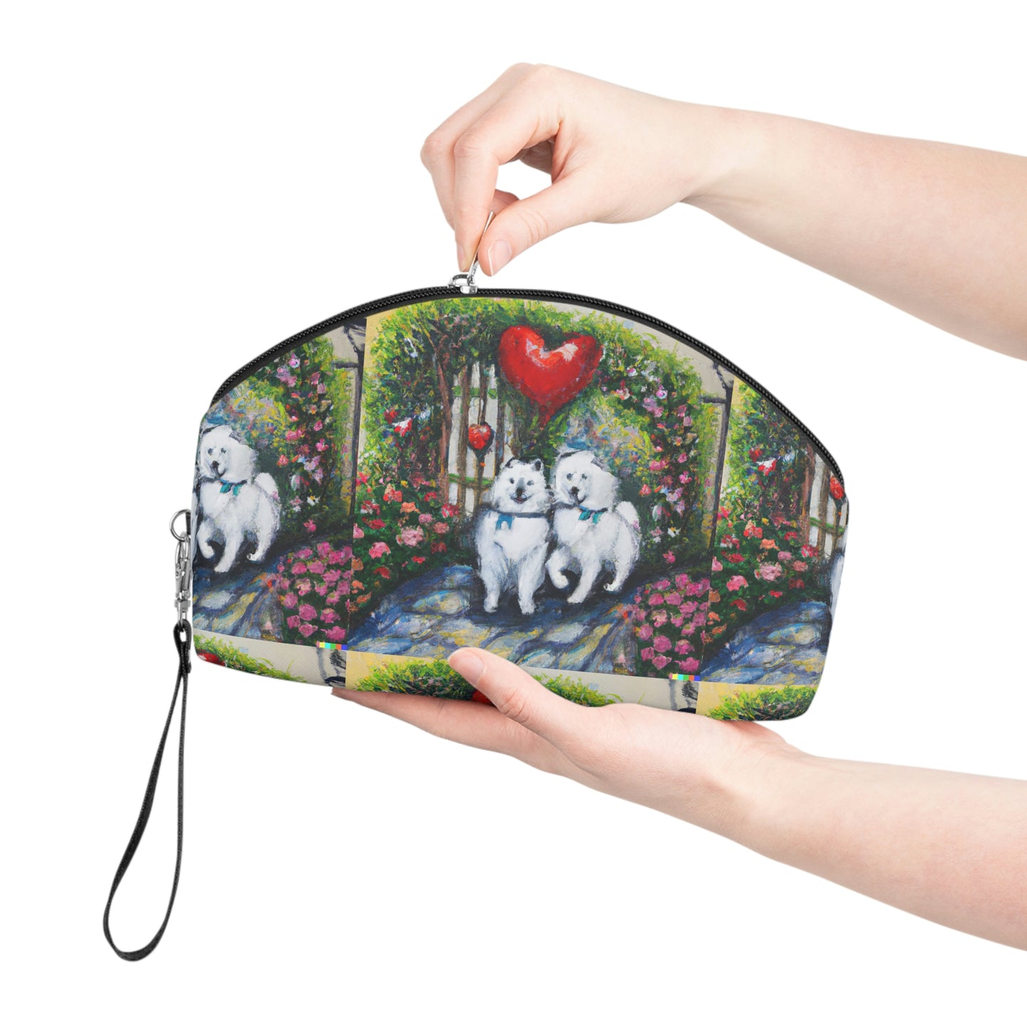 Samoyeds in Love Makeup Bag