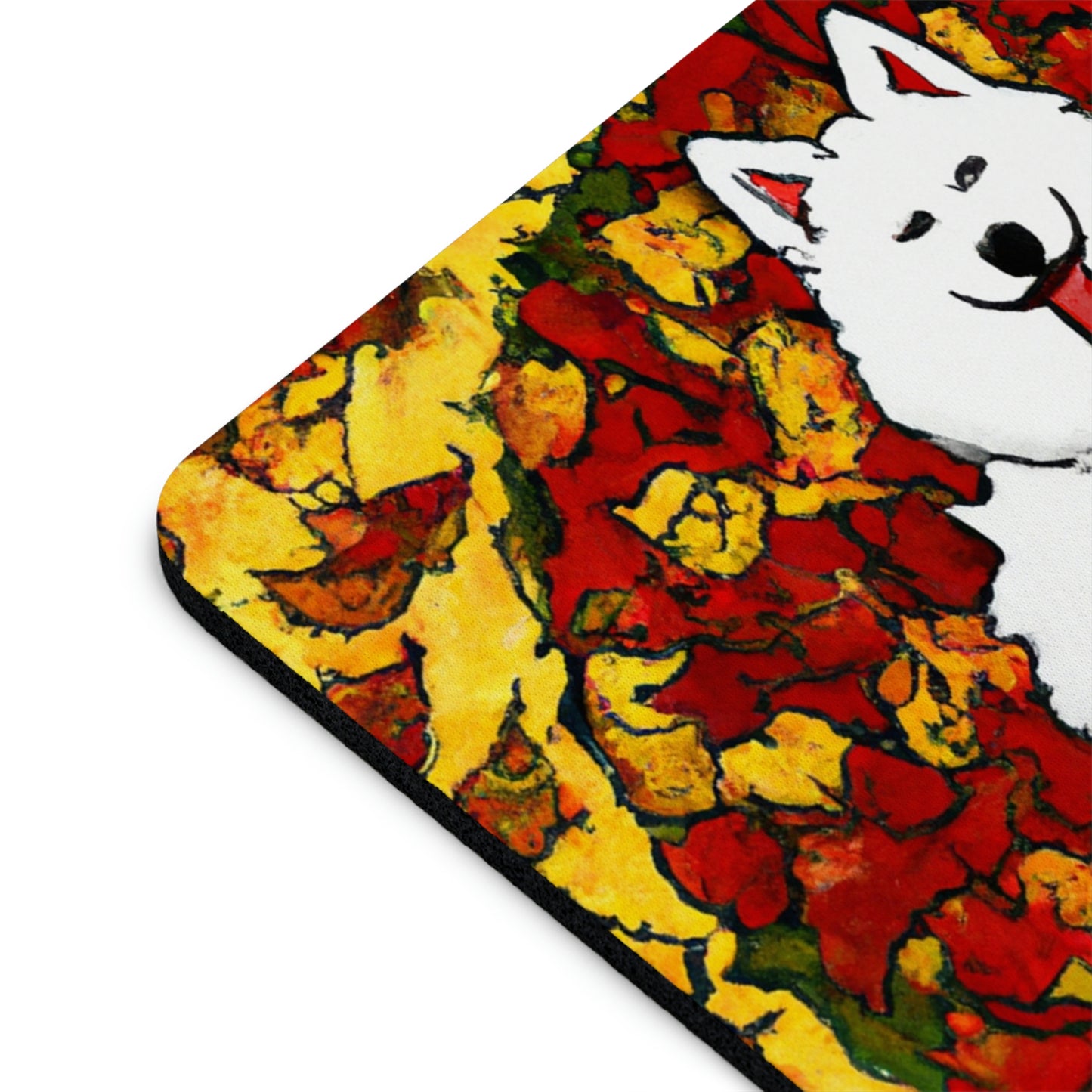 Samoyed Fall Mouse Pad