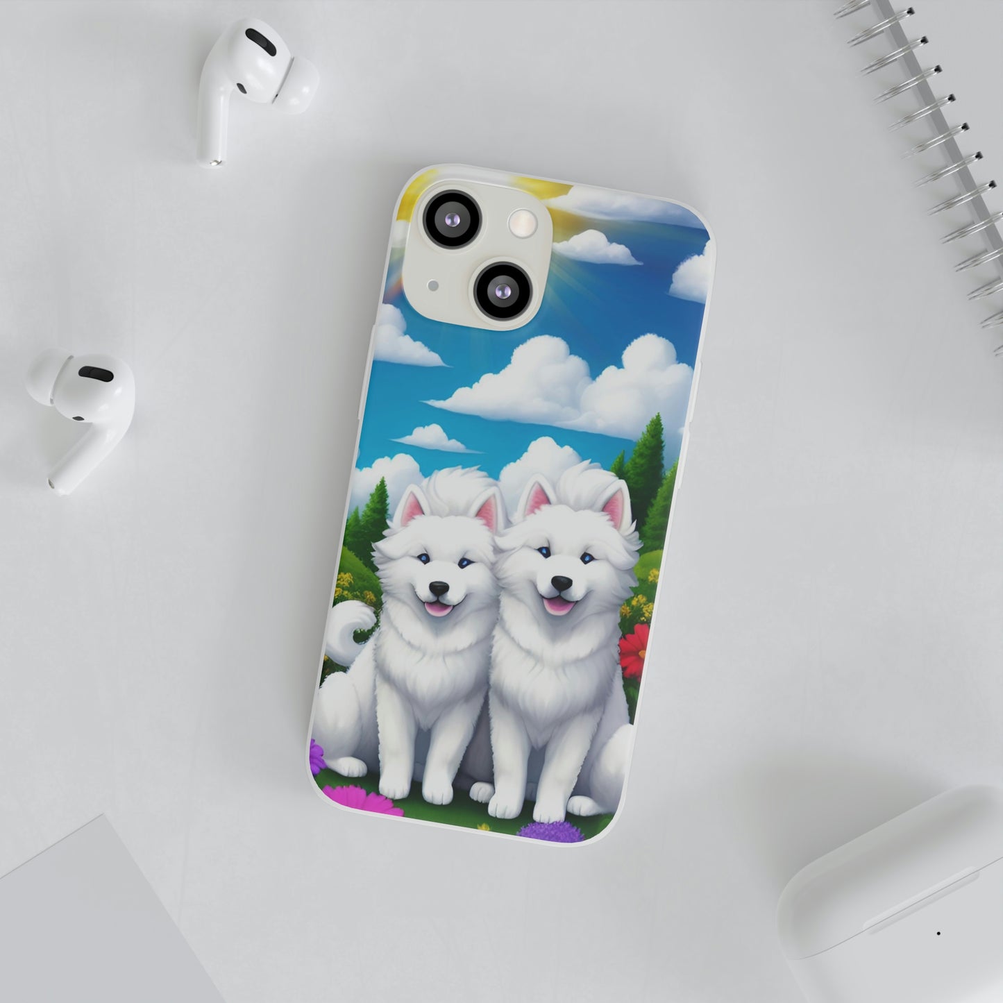 Samoyed Best Friends Flexi Case