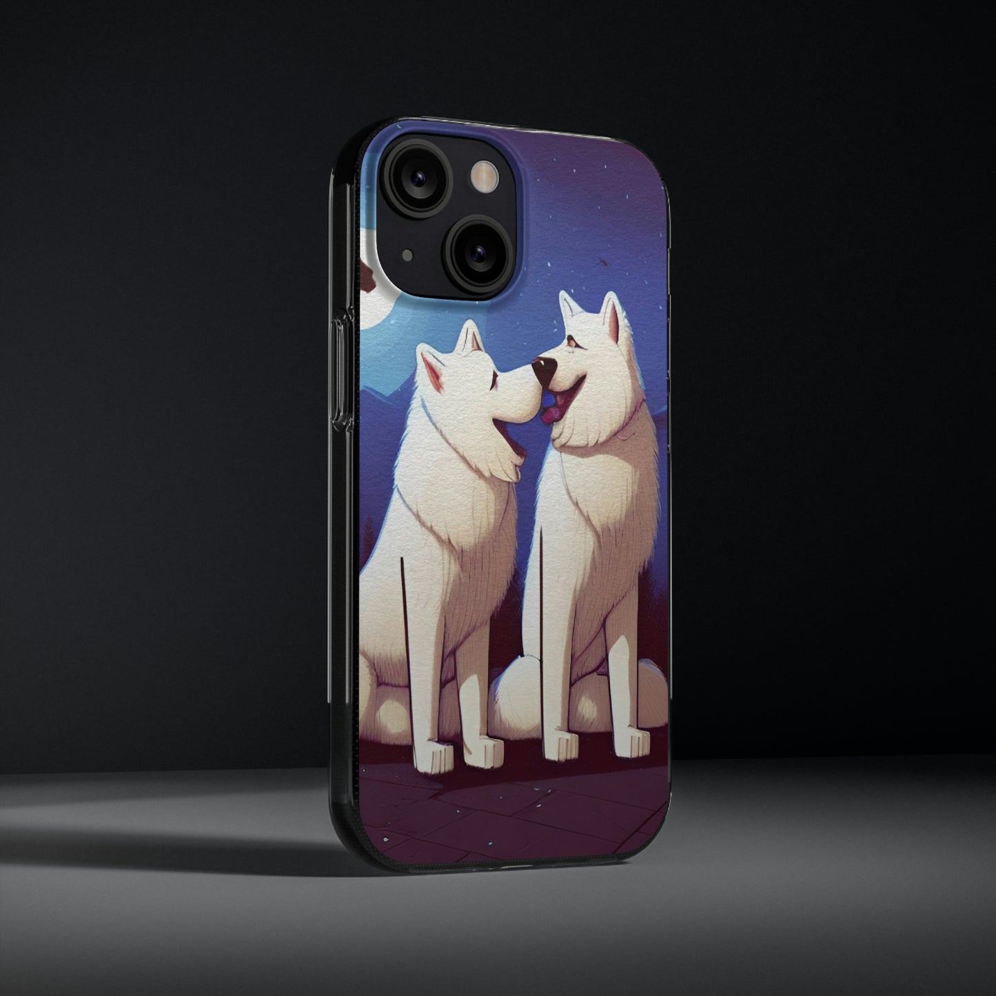 Samoyed Date Night Soft Phone Case