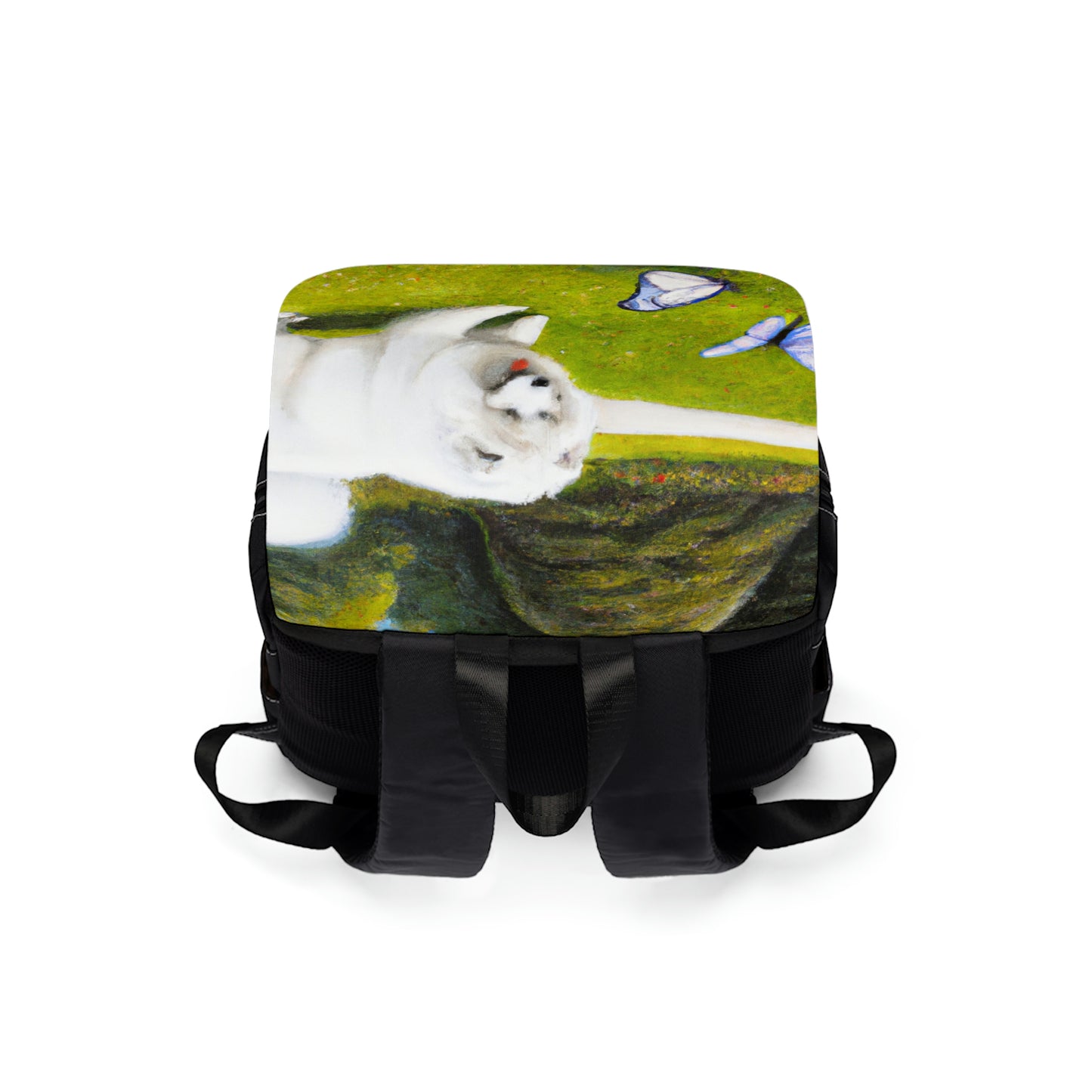 Samoyed and Butterfly Small Backpack