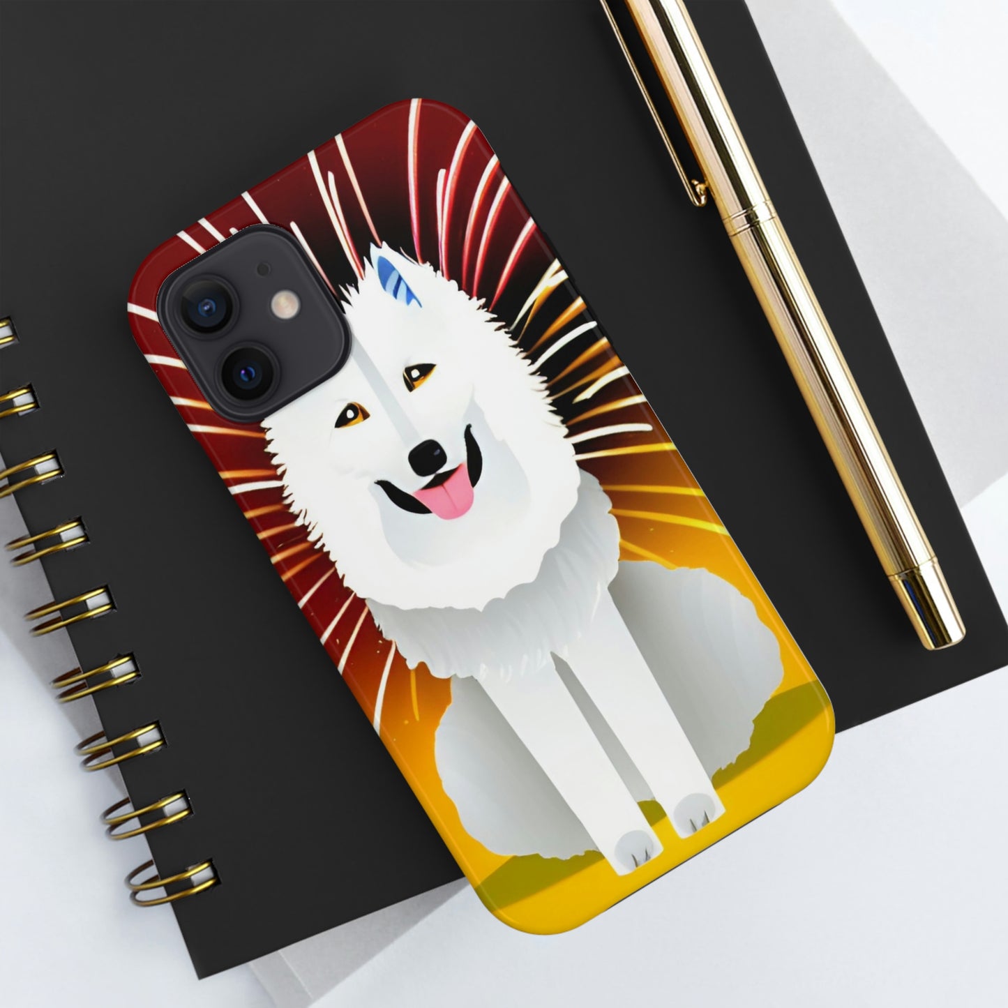 Abstract Samoyed Tough Phone Case