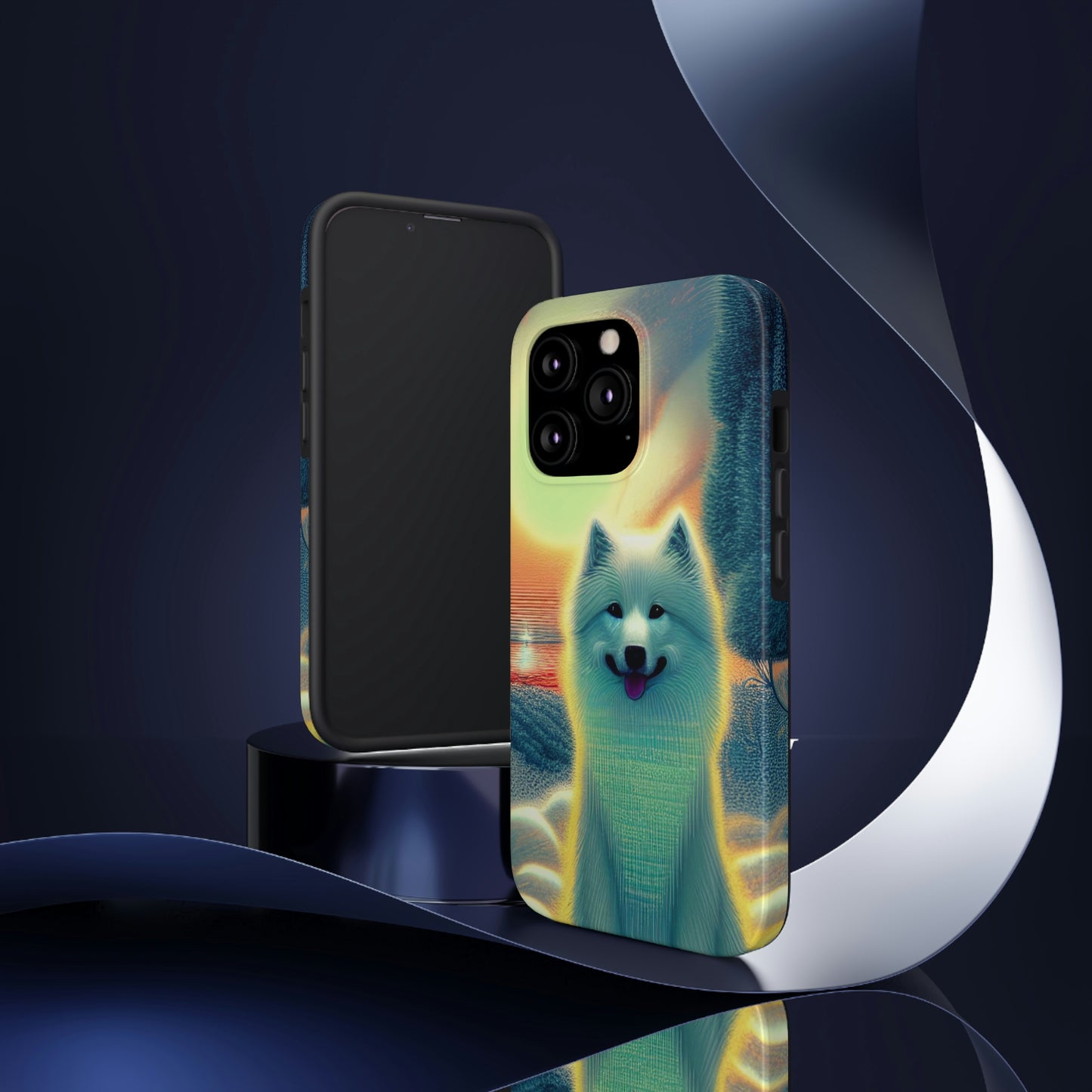 Samoyed Snow Angel Tough Phone Cases