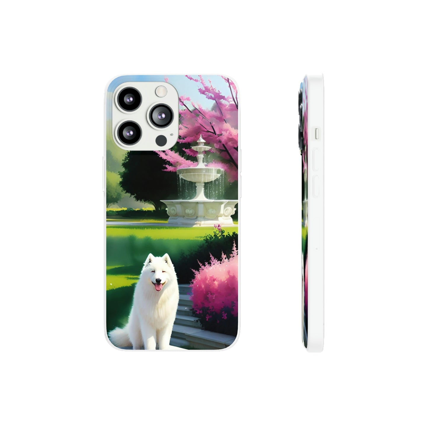 Spring Samoyed Flexi Case