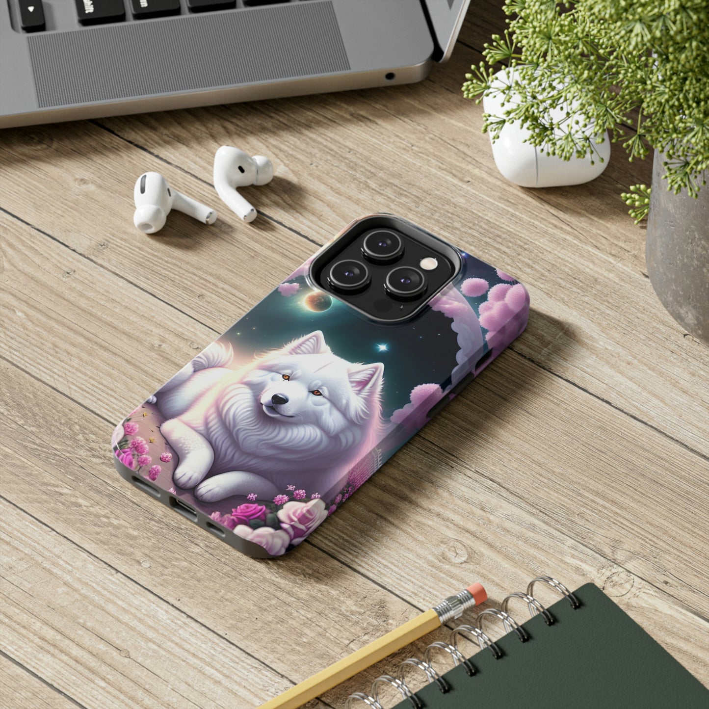 Galactic Samoyed Tough Phone Case