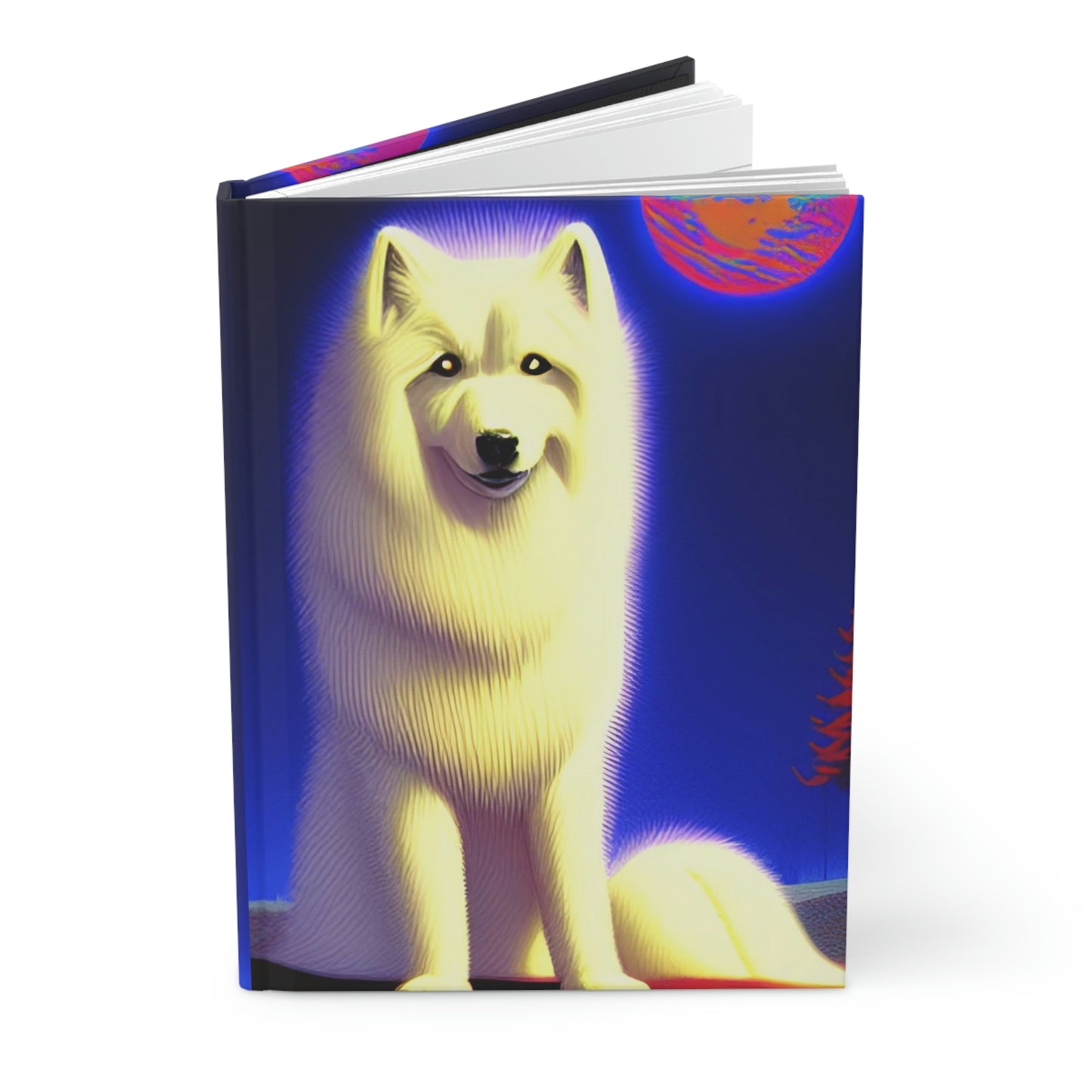 Solar Samoyed Hardcover Journal Matte