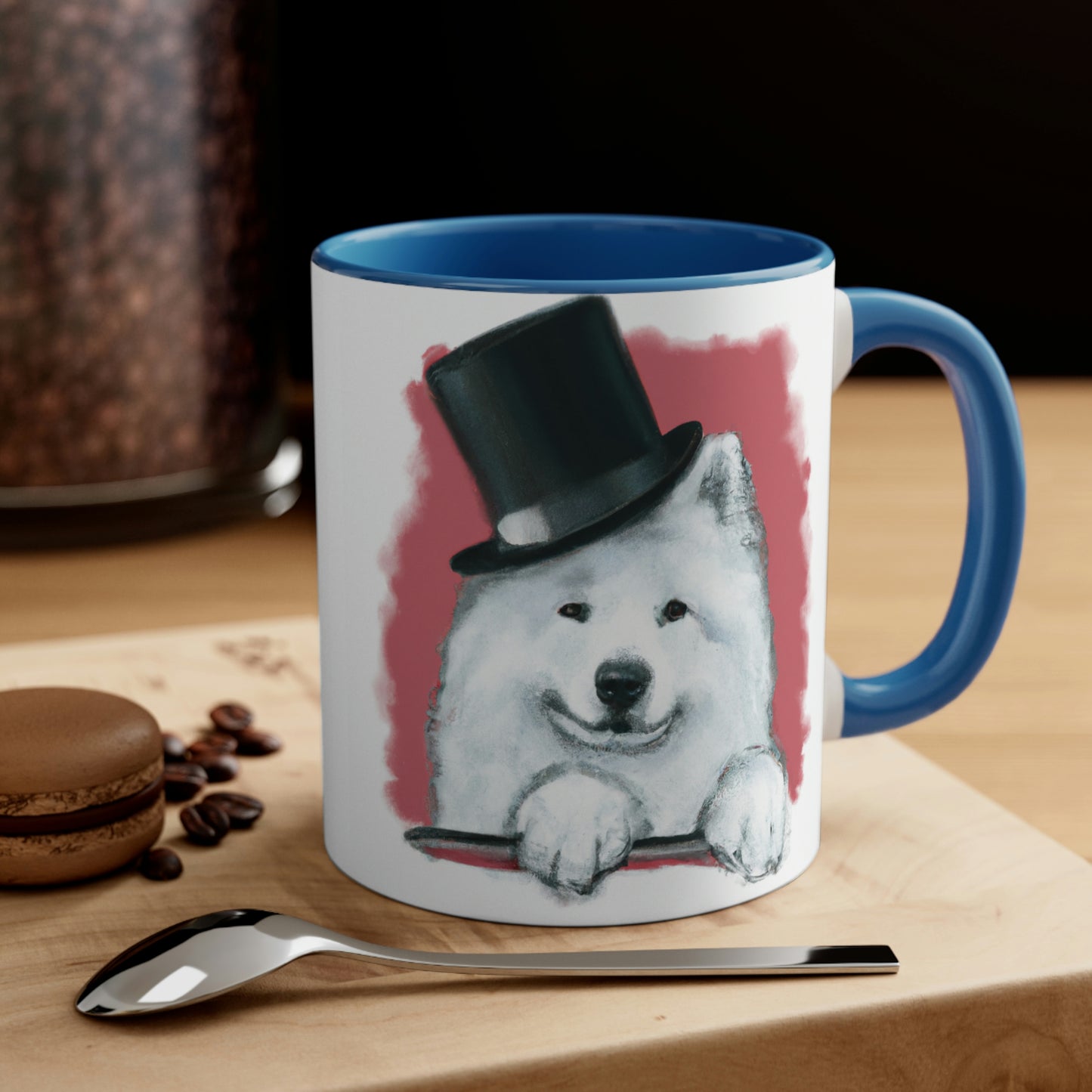 Top Hat Samoyed Coffee Mug, 11oz