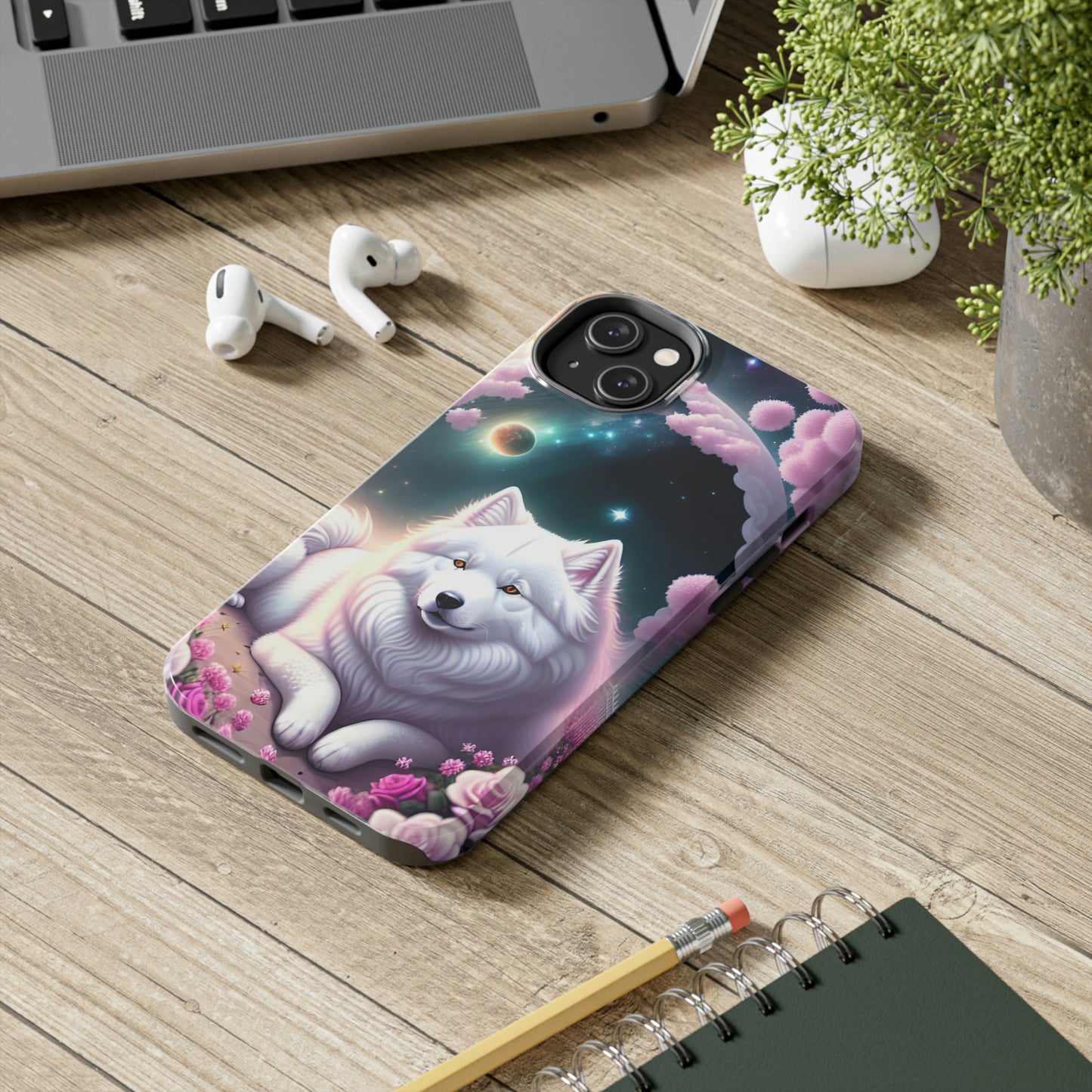 Galactic Samoyed Tough Phone Case