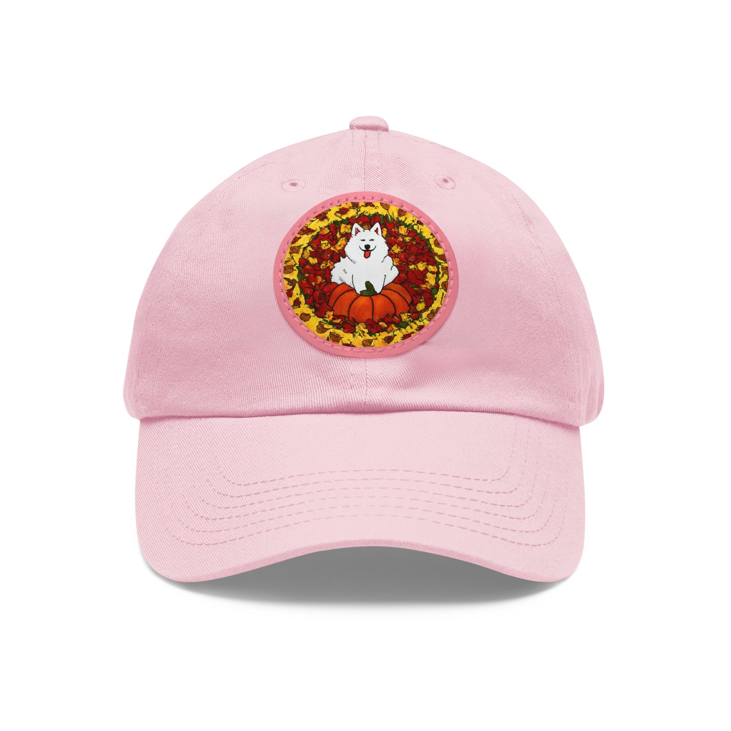 Fall Samoyed Hat with Leather Patch