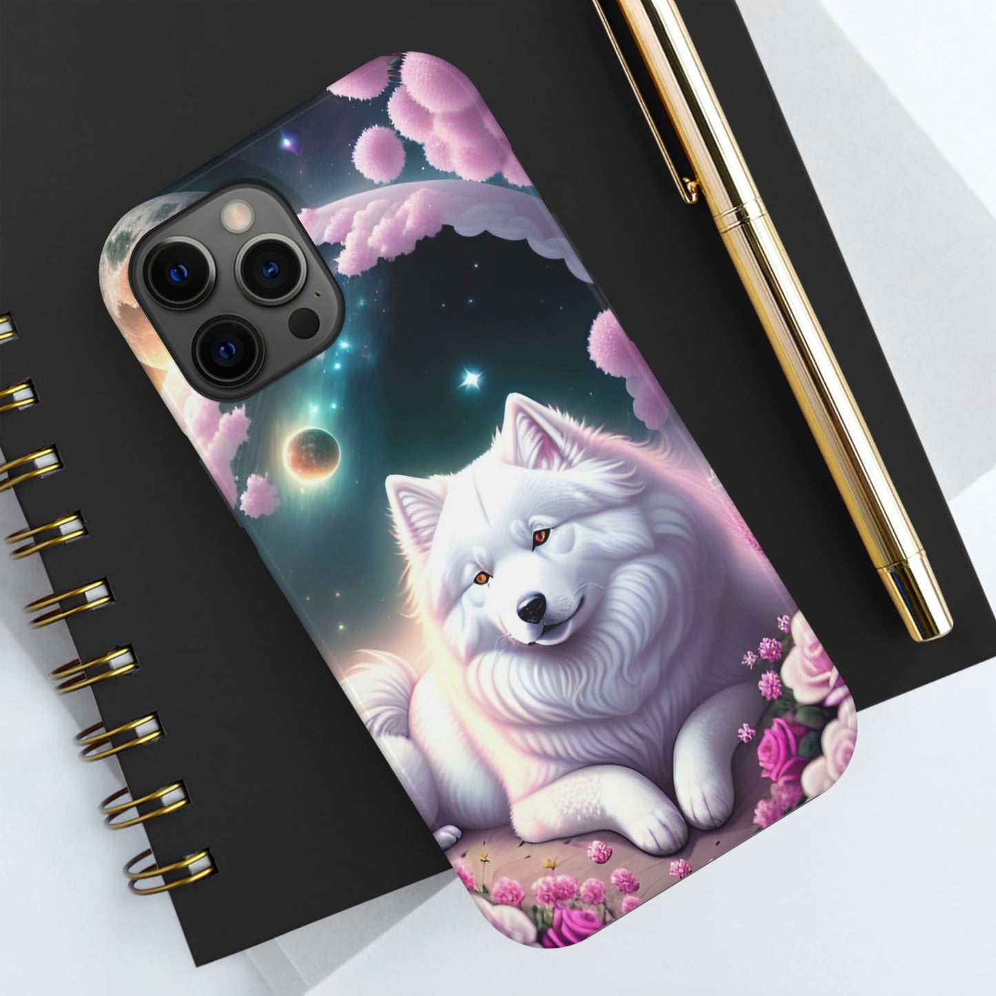 Galactic Samoyed Tough Phone Case