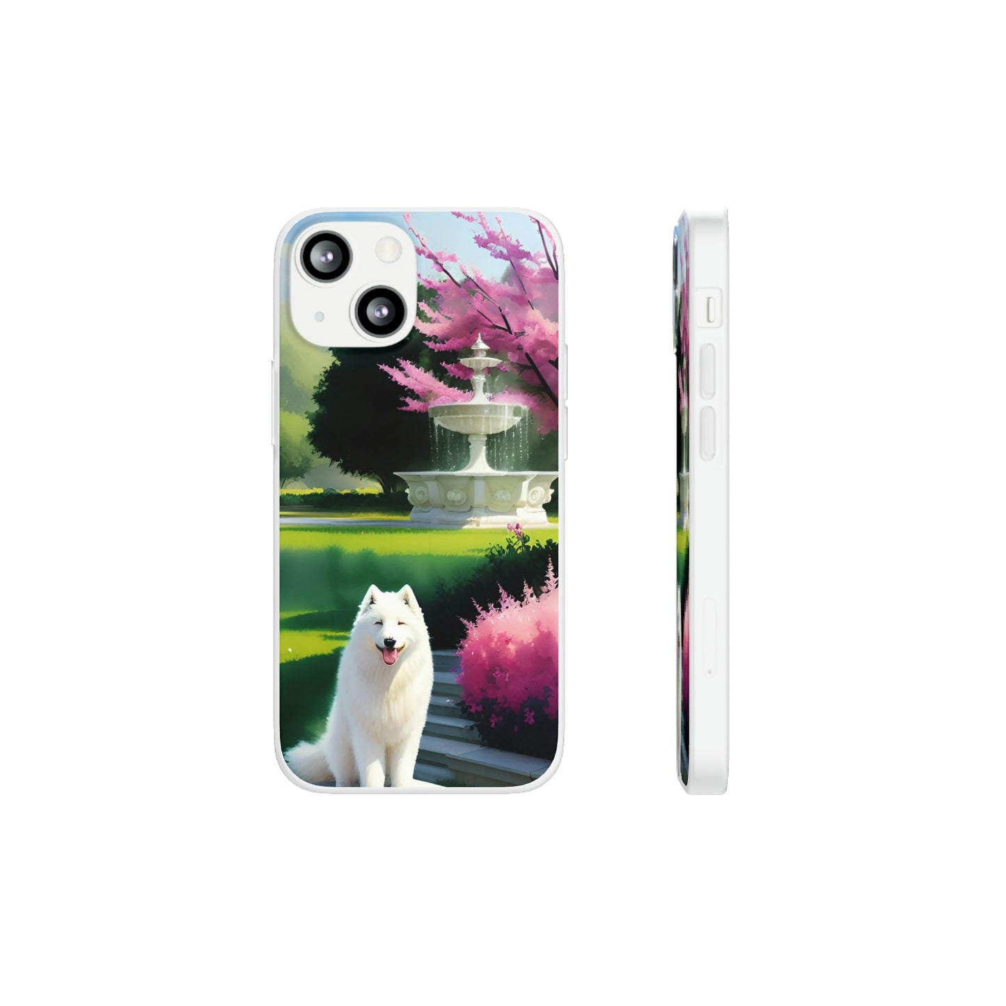 Spring Samoyed Flexi Case