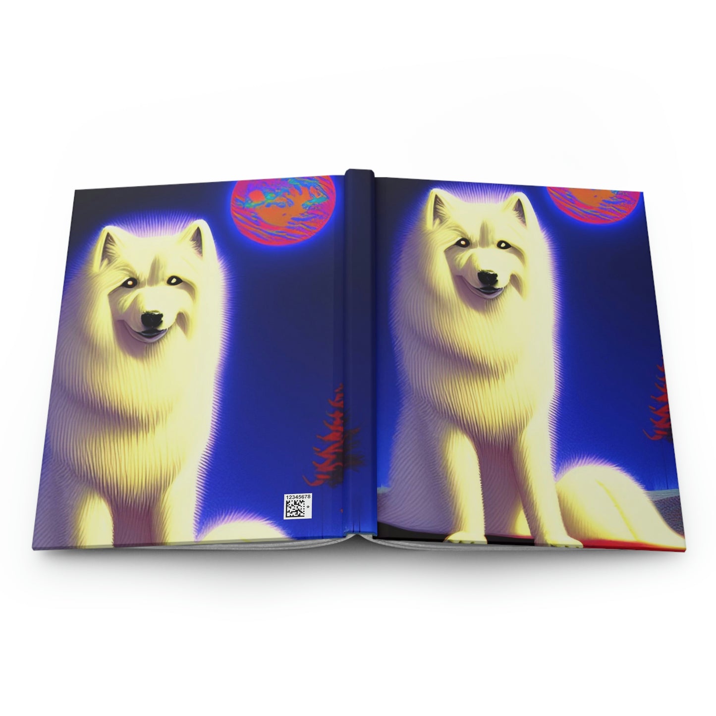 Solar Samoyed Hardcover Journal Matte