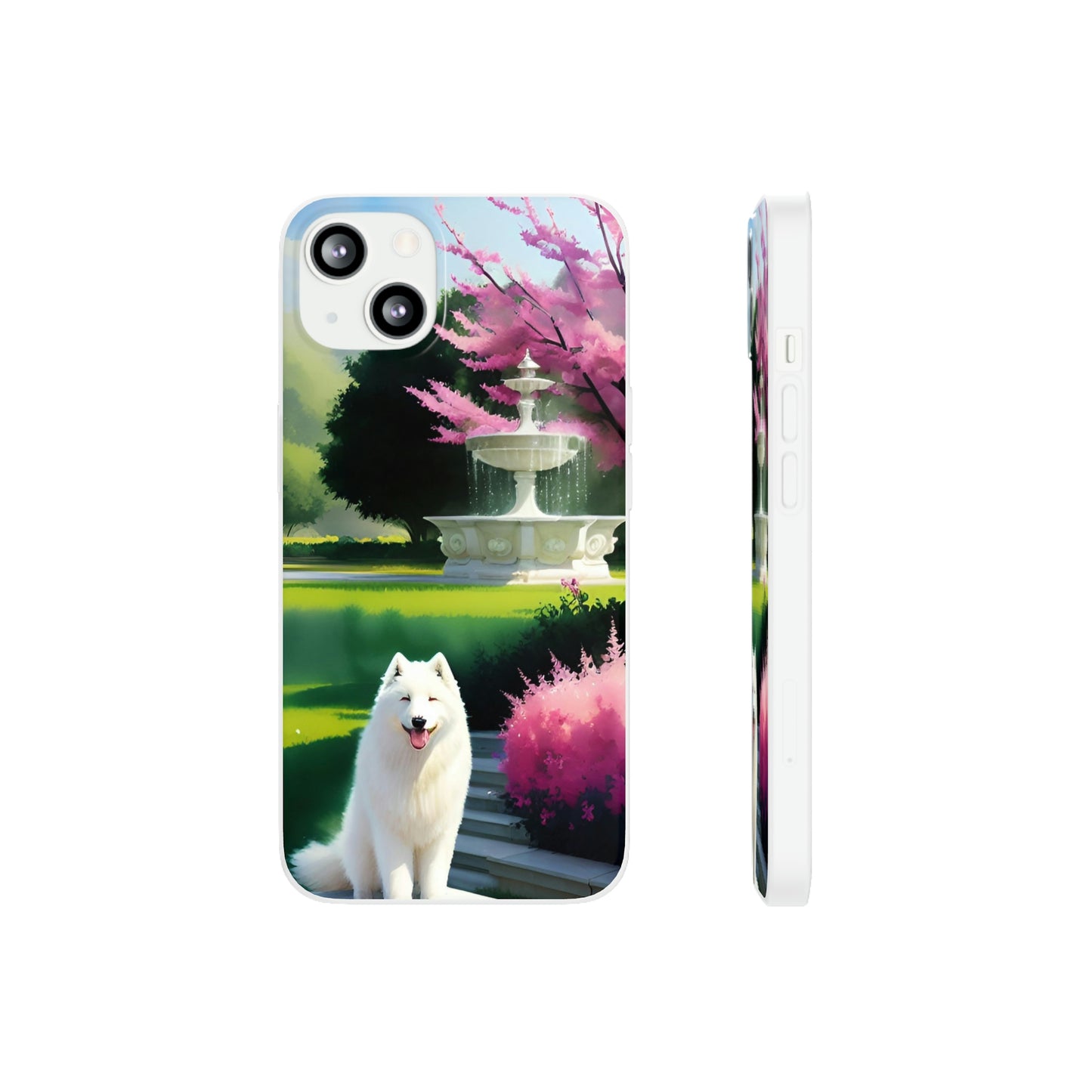 Spring Samoyed Flexi Case