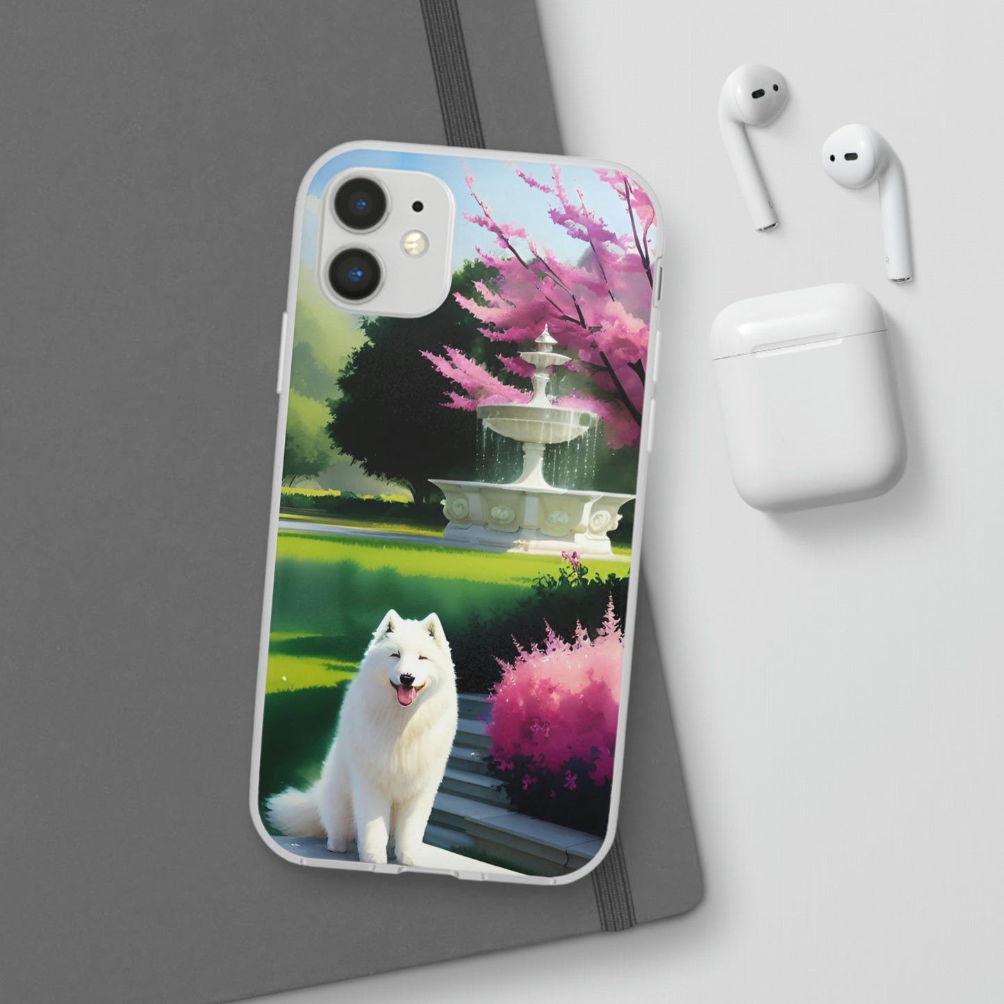 Spring Samoyed Flexi Case