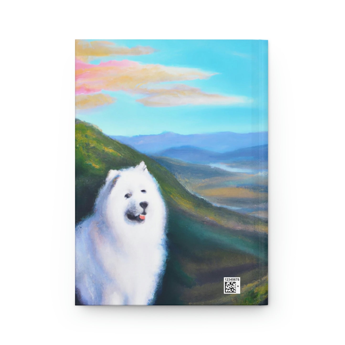 Samoyed Mountain Sky: Hardcover Journal Matte