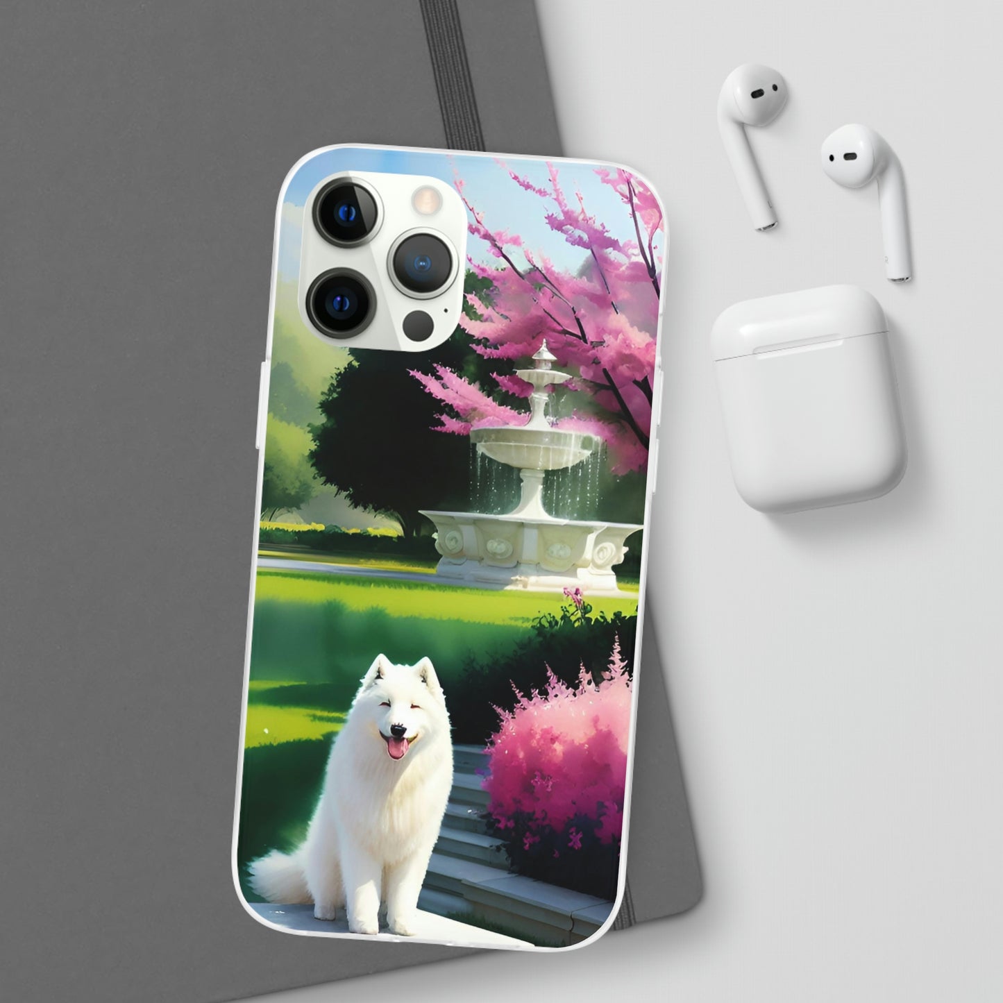 Spring Samoyed Flexi Case