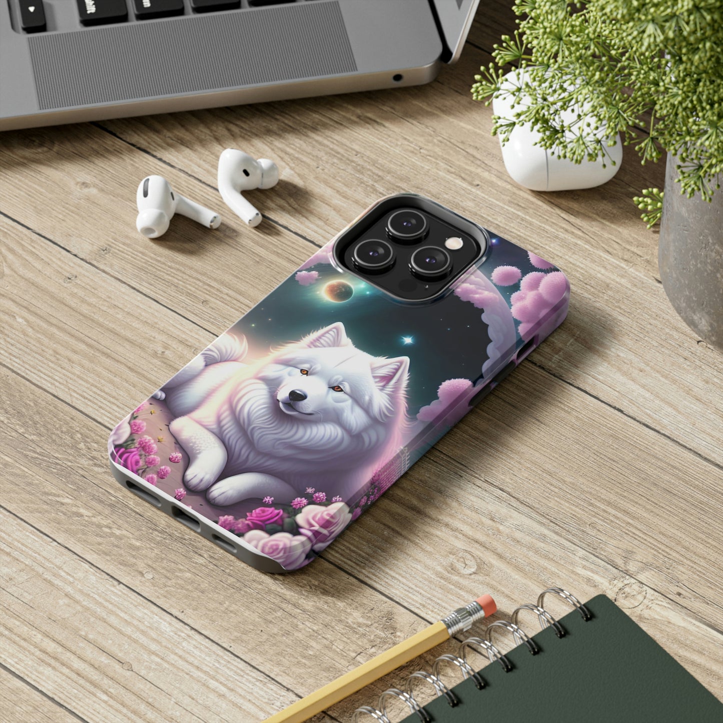 Galactic Samoyed Tough Phone Case