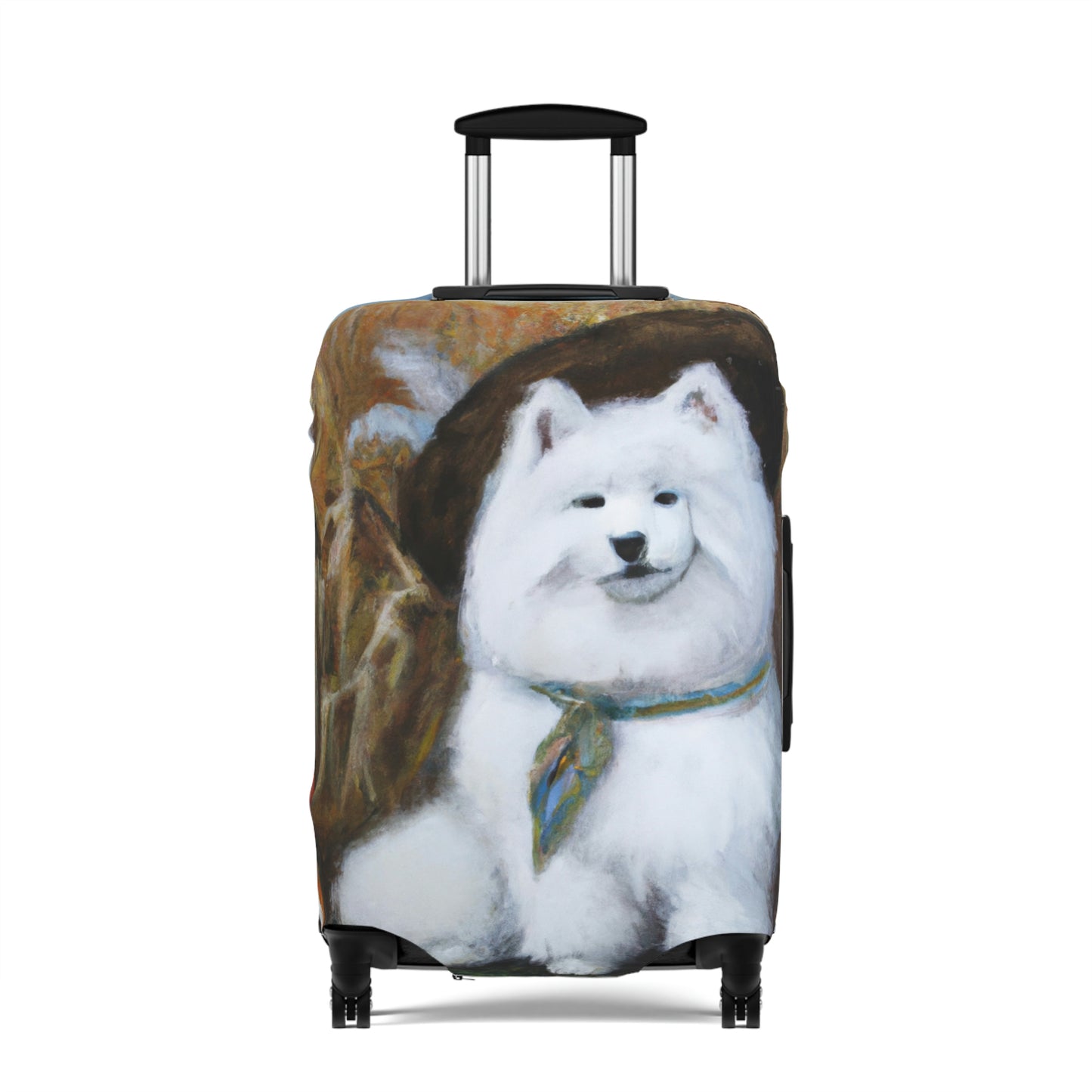 Fall Field Samoyed Luggage Cover