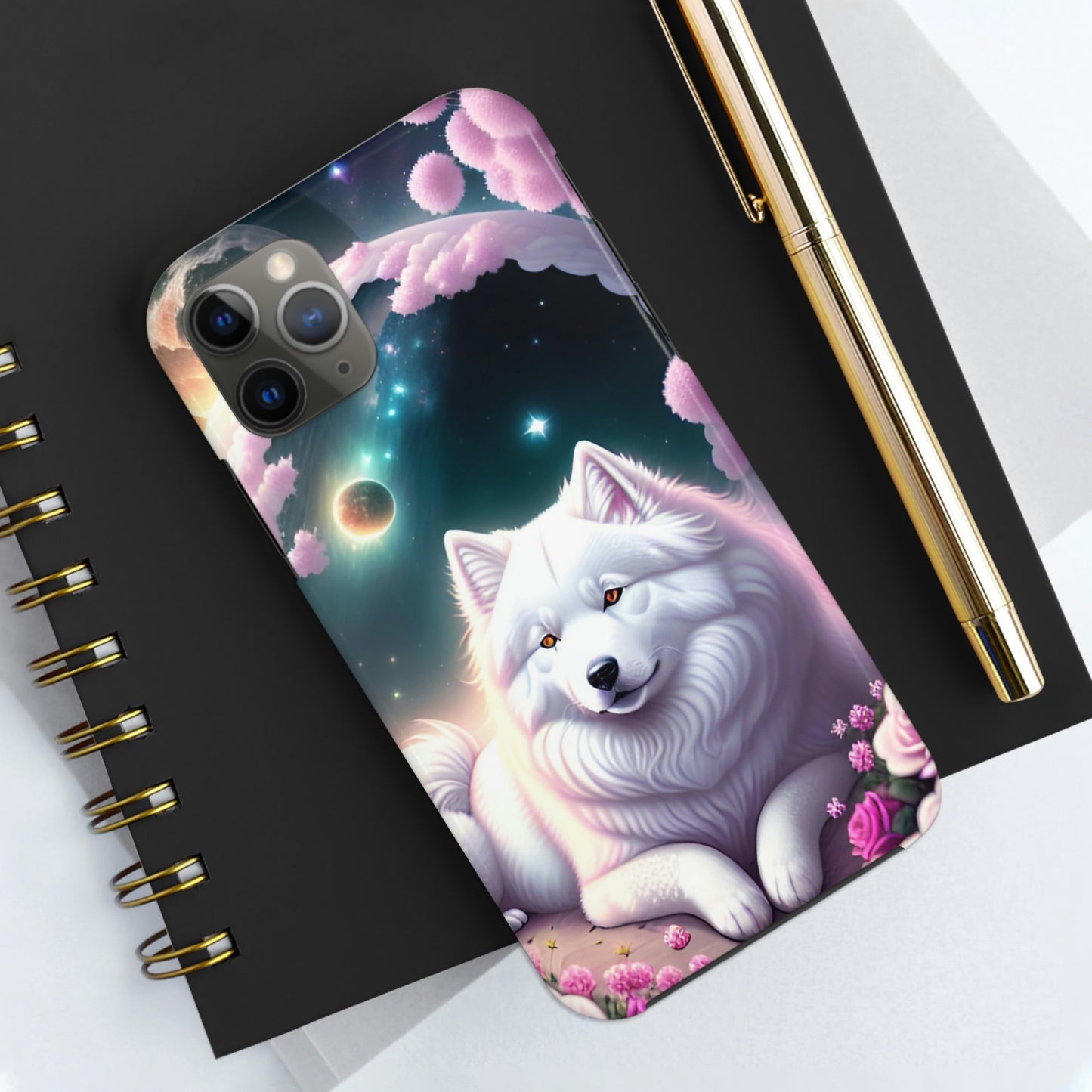 Galactic Samoyed Tough Phone Case