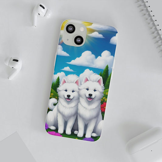 Samoyed Best Friends Flexi Case