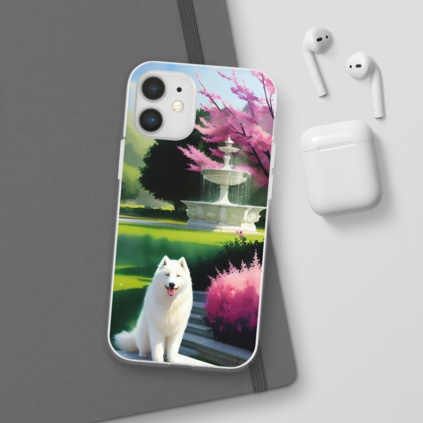 Spring Samoyed Flexi Case