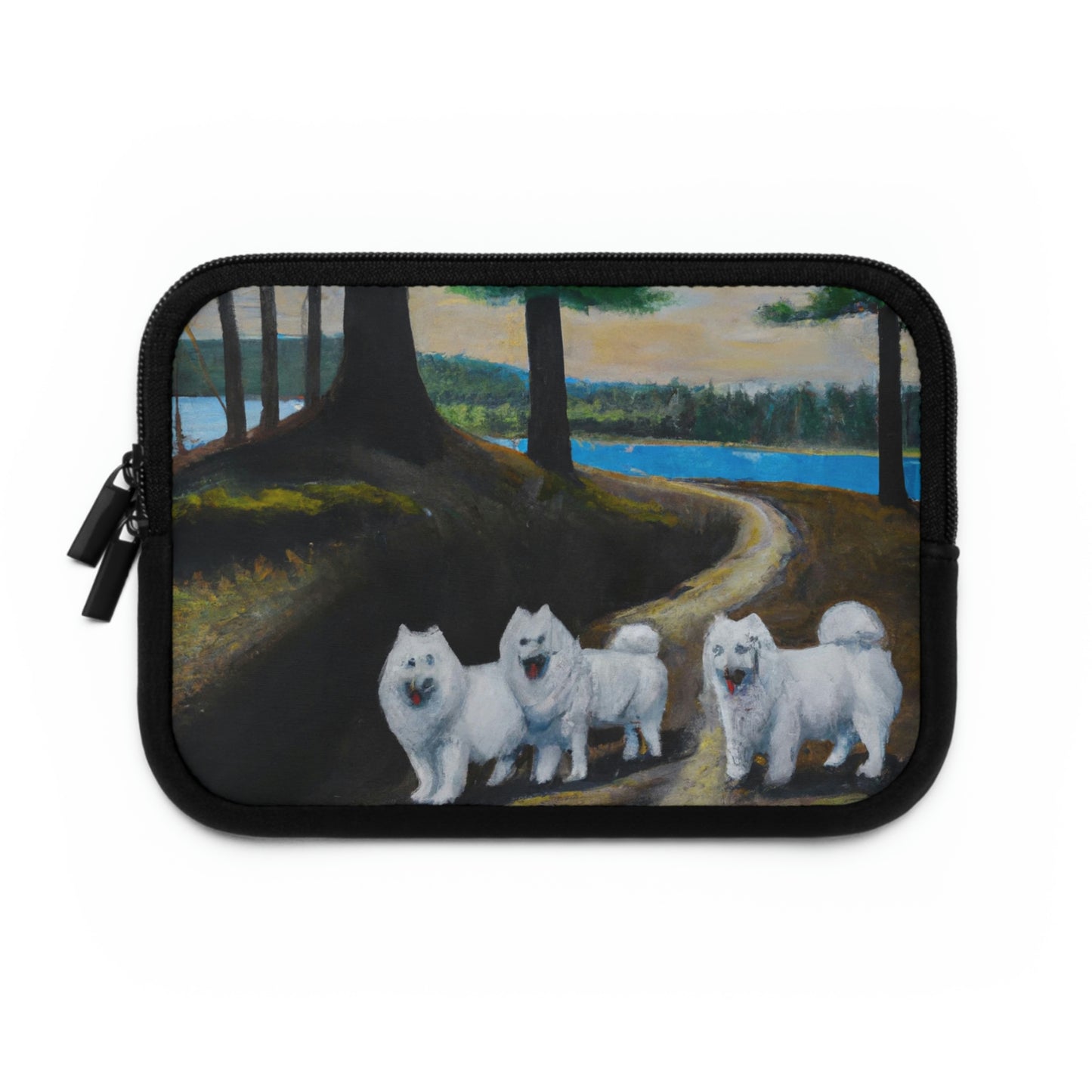 Samoyed Pack in the Woods Laptop Sleeve