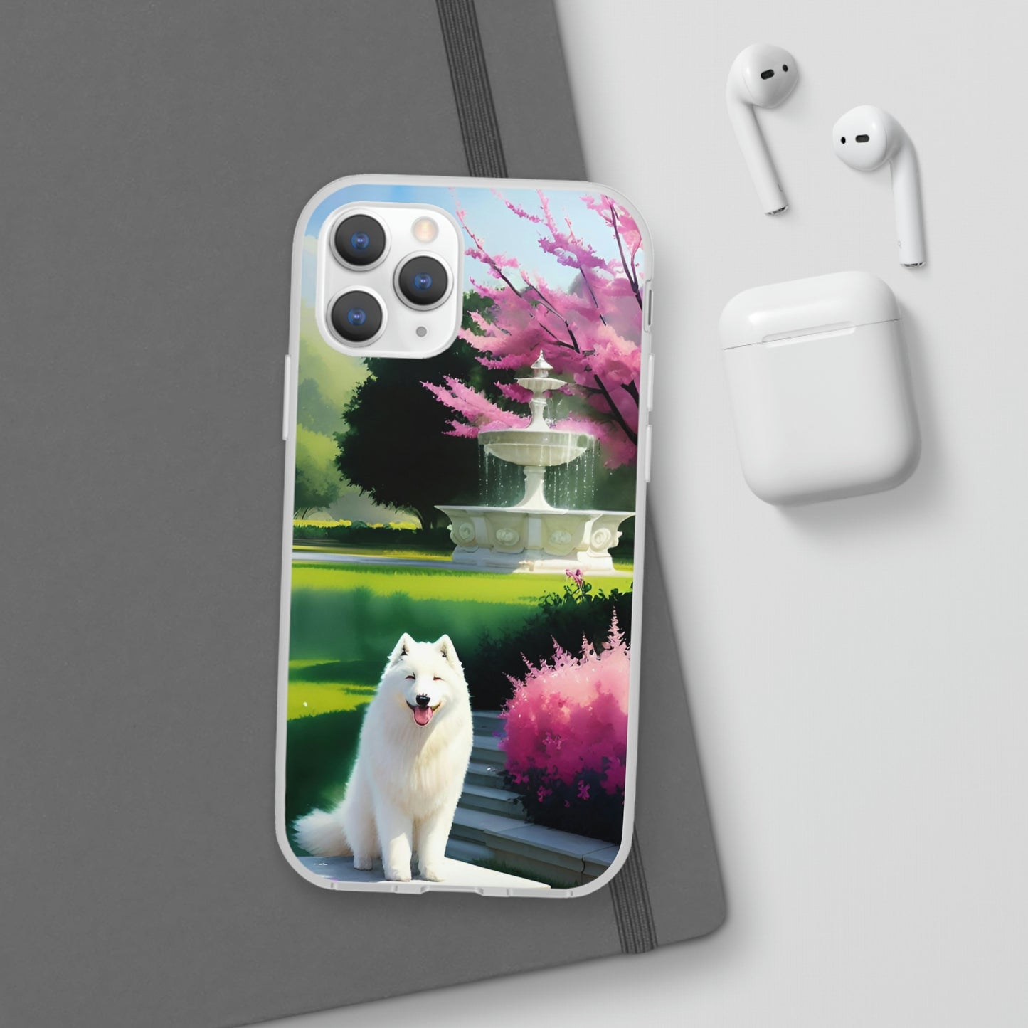 Spring Samoyed Flexi Case