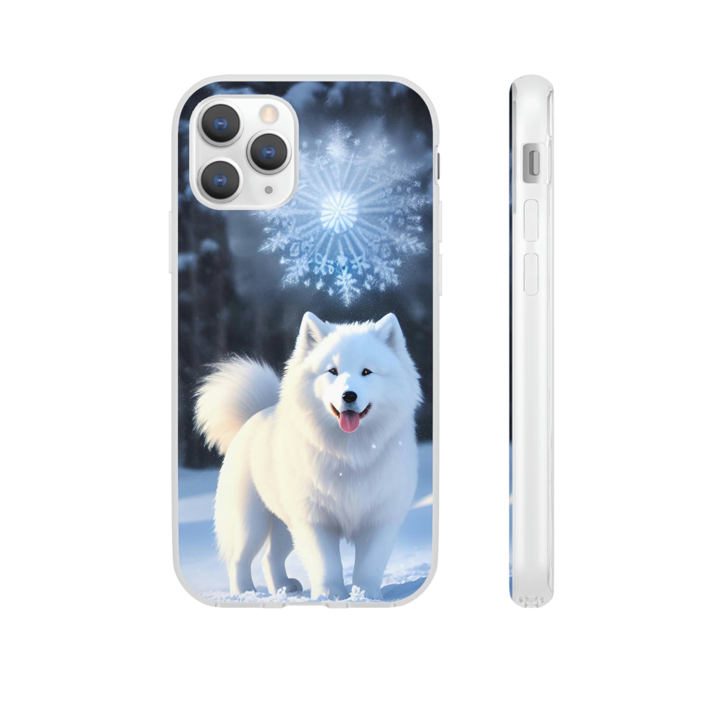 Samsung Crisp Samoyed Winter Day Flexi Cases