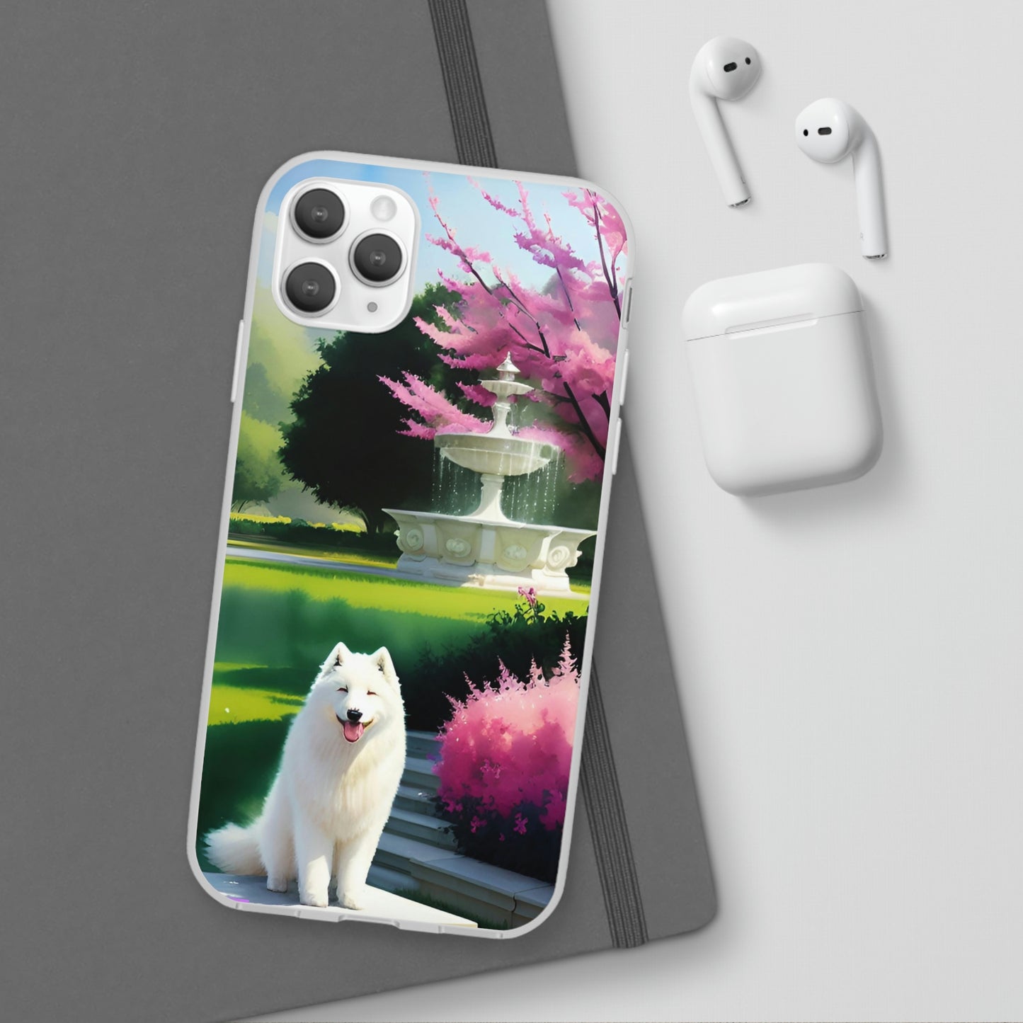 Spring Samoyed Flexi Case