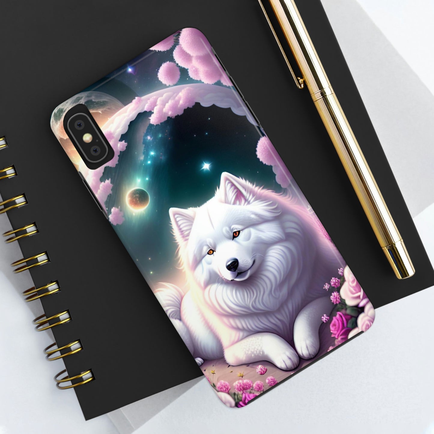 Galactic Samoyed Tough Phone Case