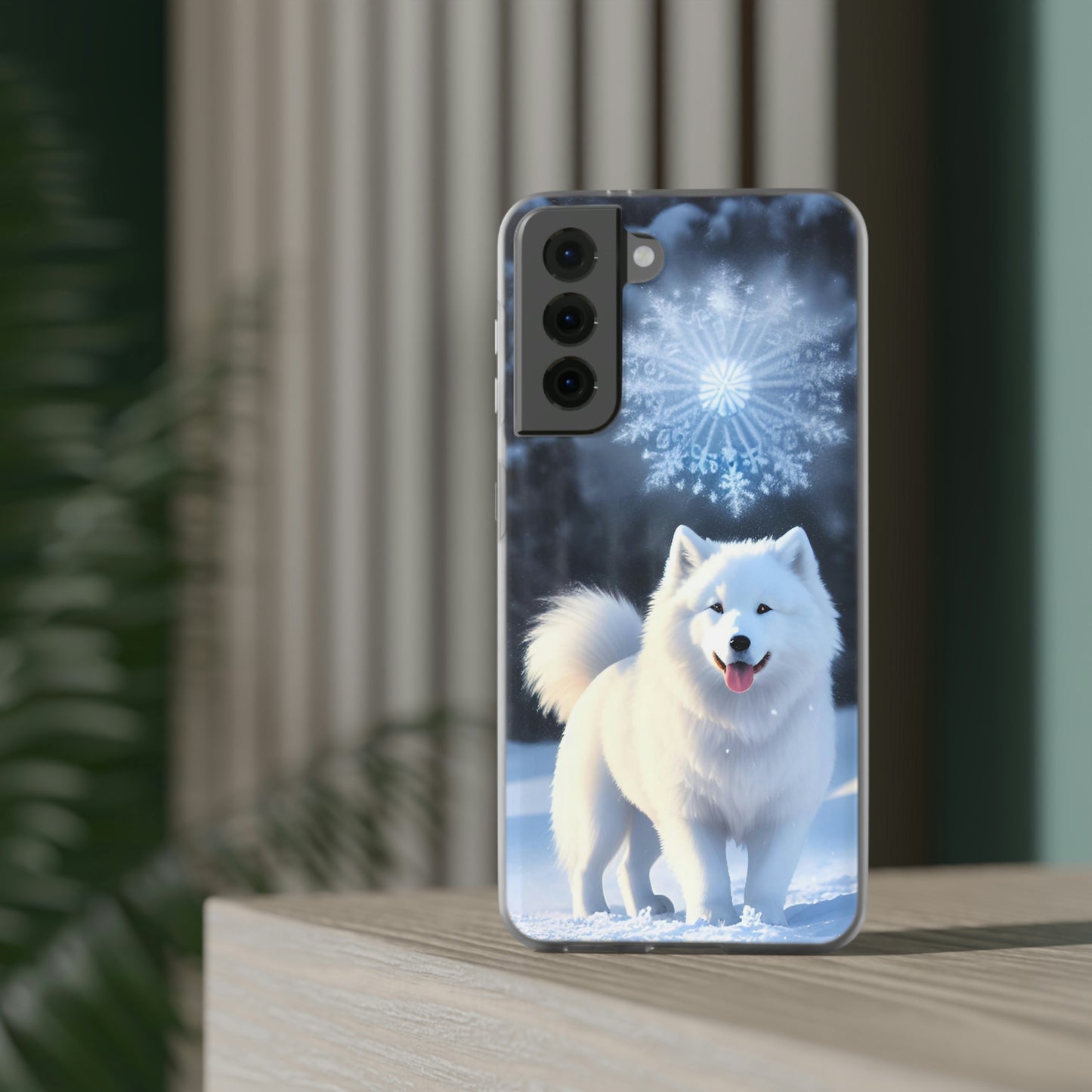 Samsung Crisp Samoyed Winter Day Flexi Cases