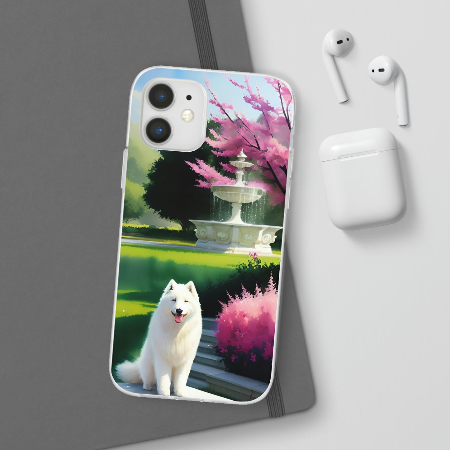 Spring Samoyed Flexi Case