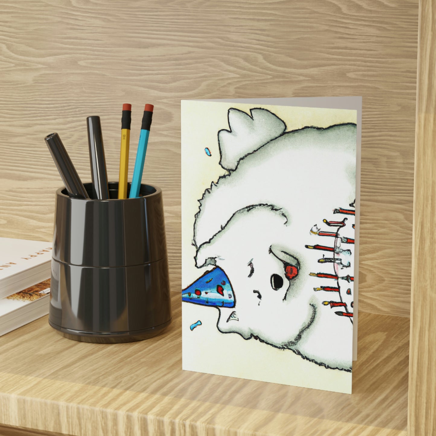 Samoyed Birthday Greeting Cards (1 or 10-pcs)