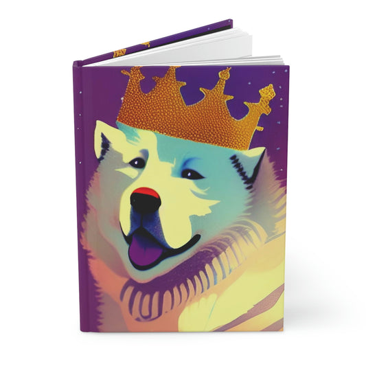 Samoyed King Hardcover Journal Matte