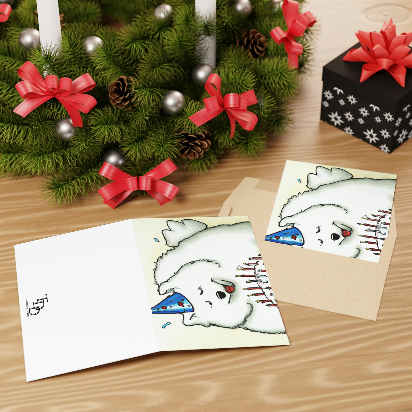 Samoyed Birthday Greeting Cards (1 or 10-pcs)