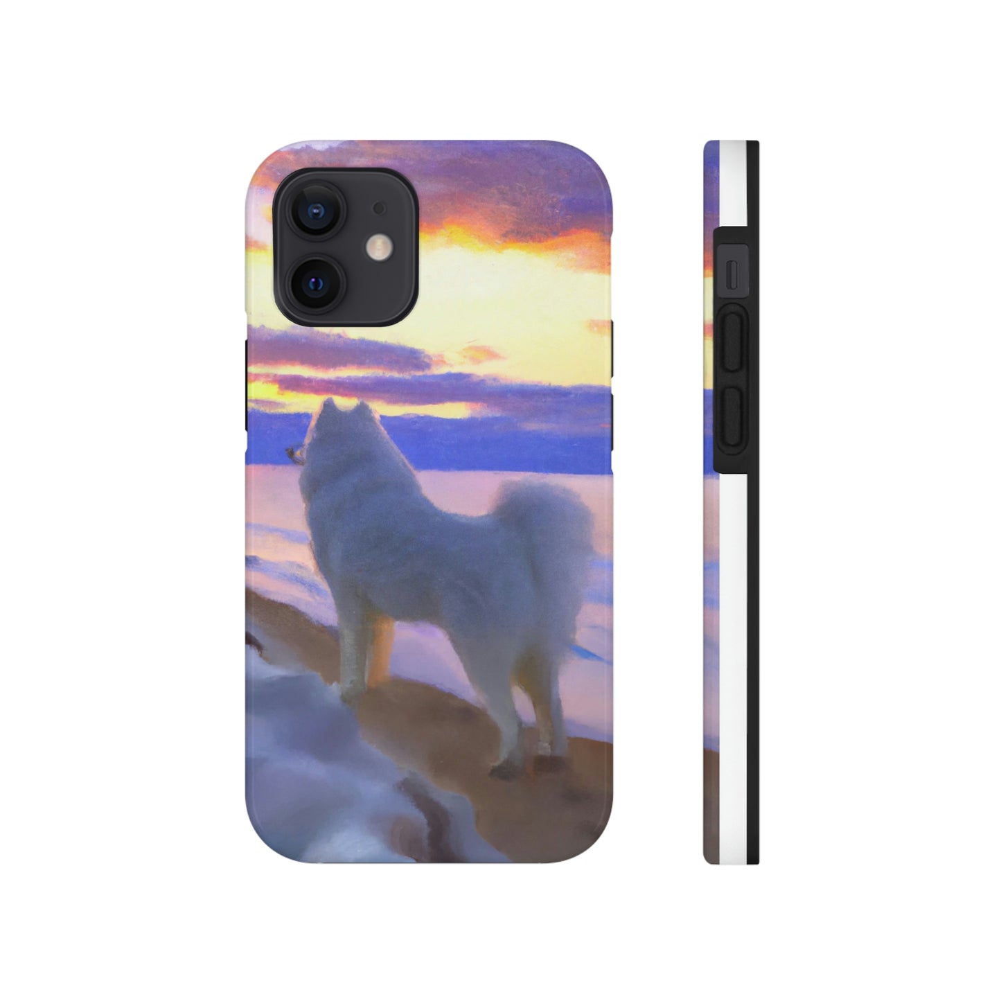 Sunset Samoyed Tough Phone Cases