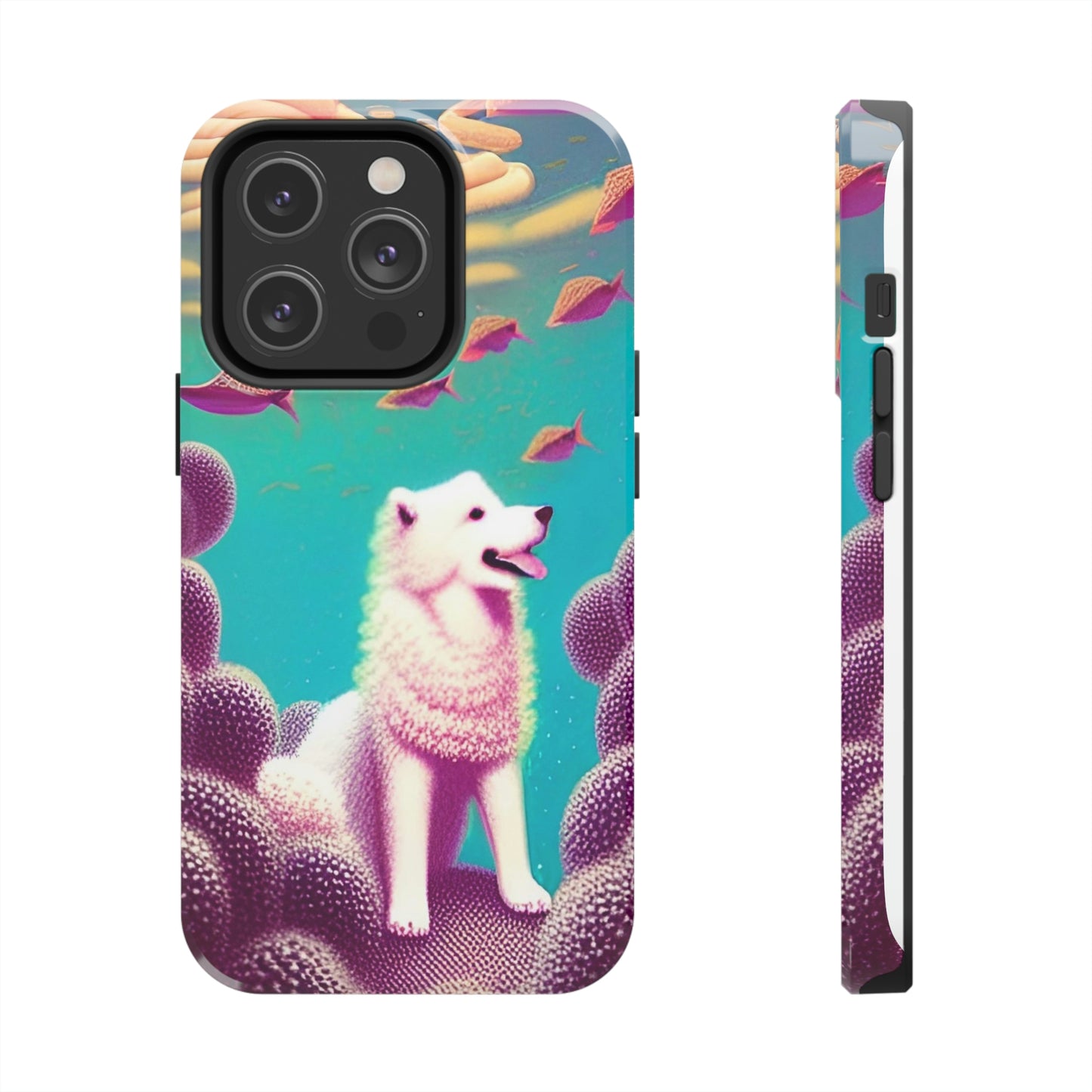 Fantasy Samoyed Coral Reef Phone Cases