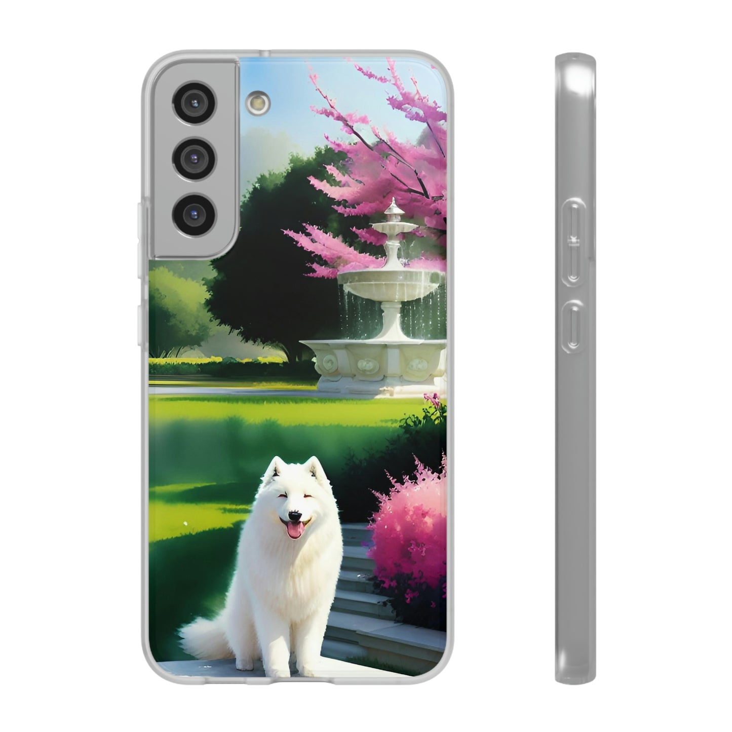 Spring Samoyed Flexi Case