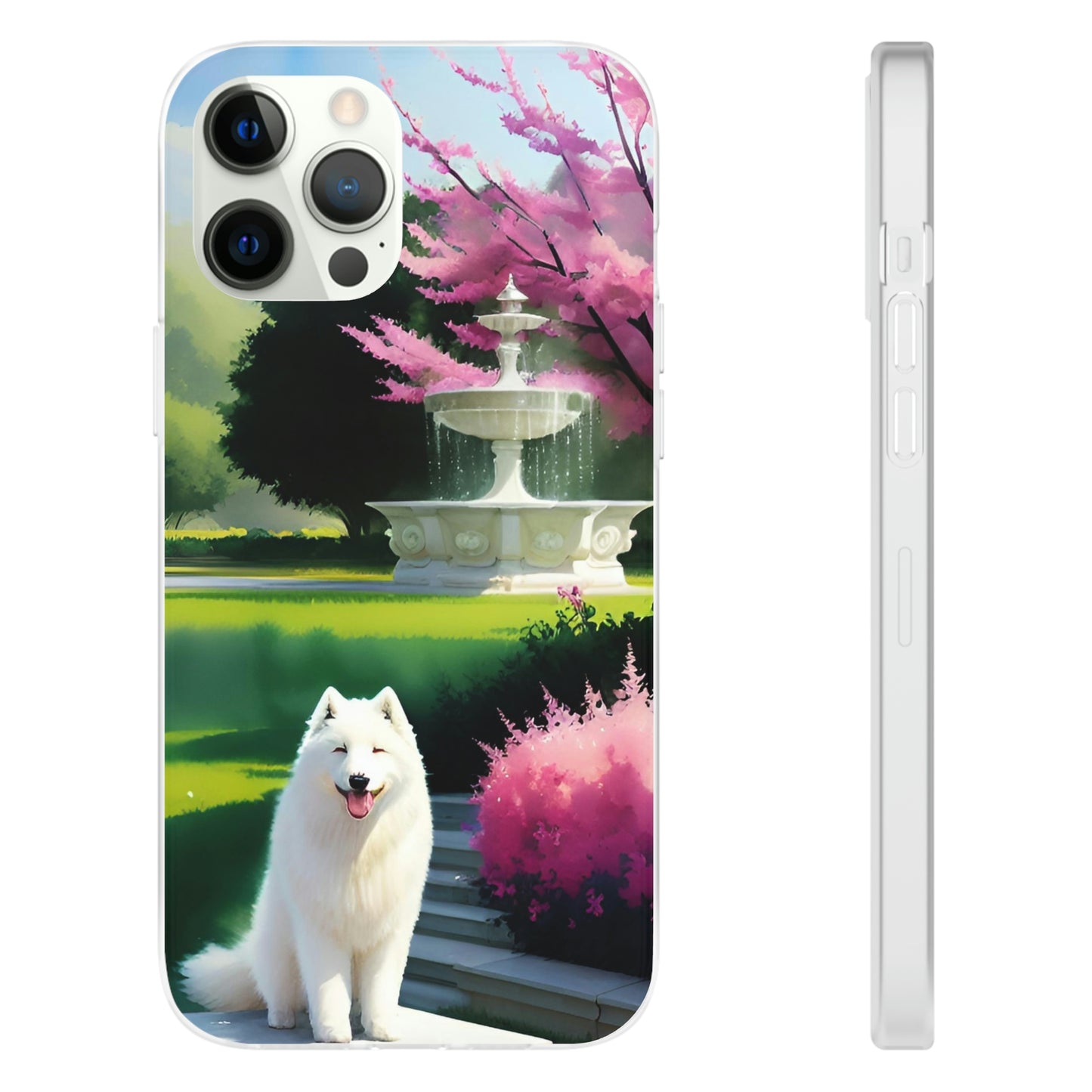 Spring Samoyed Flexi Case