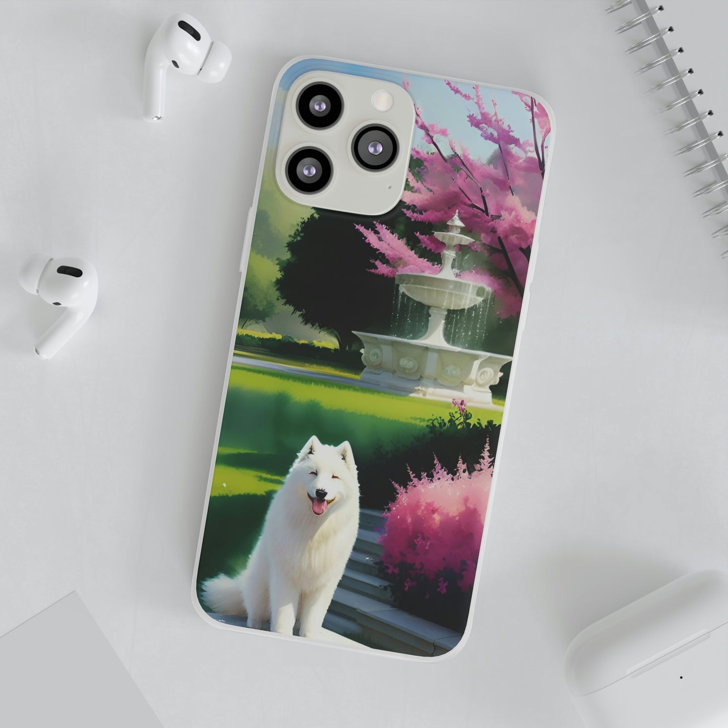 Spring Samoyed Flexi Case