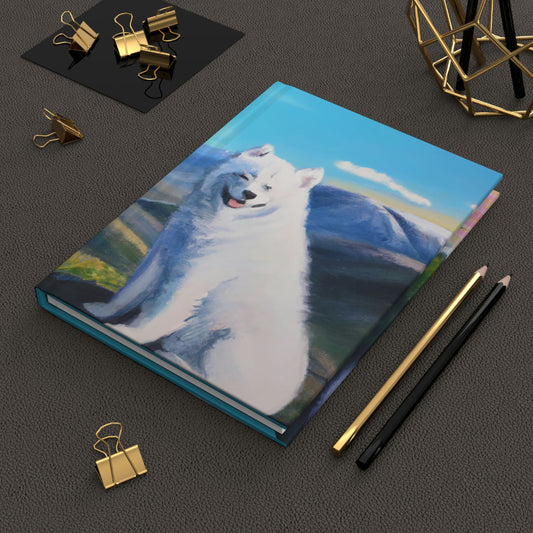 Samoyed Mountain Sky: Hardcover Journal Matte